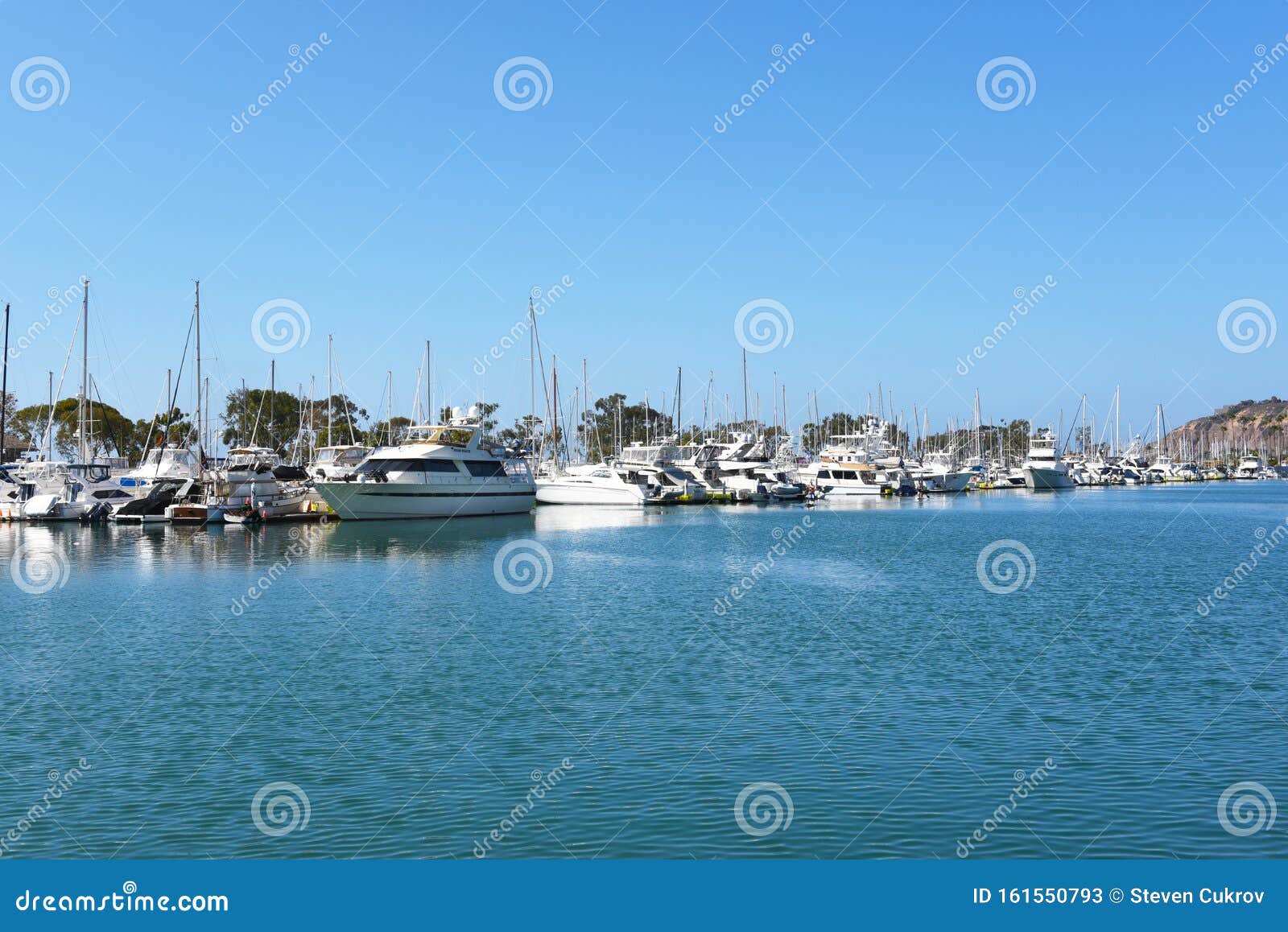 Channel with Boats Docked in Their Slips in the Dana Point Marina ...