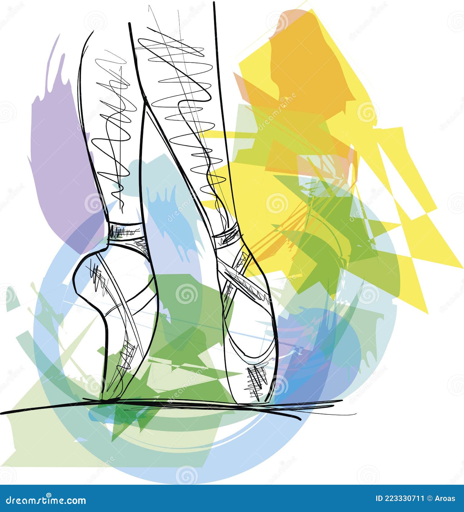 Dance Ballerina Ballet Shoes Stock Vector - Illustration of ballet
