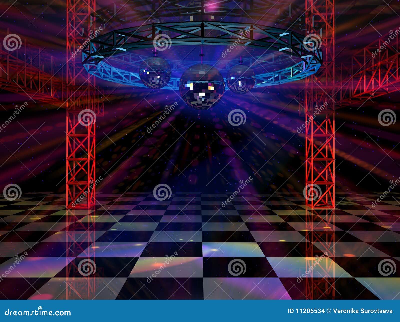 Dance floor stock illustration. Illustration of sparkling 11206534
