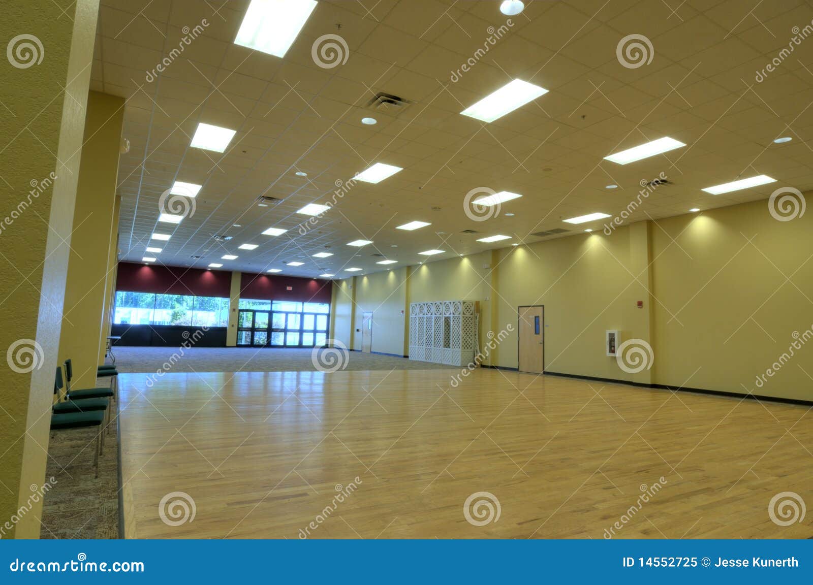 Dance Floor stock image. Image of wooden, high, windows 14552725