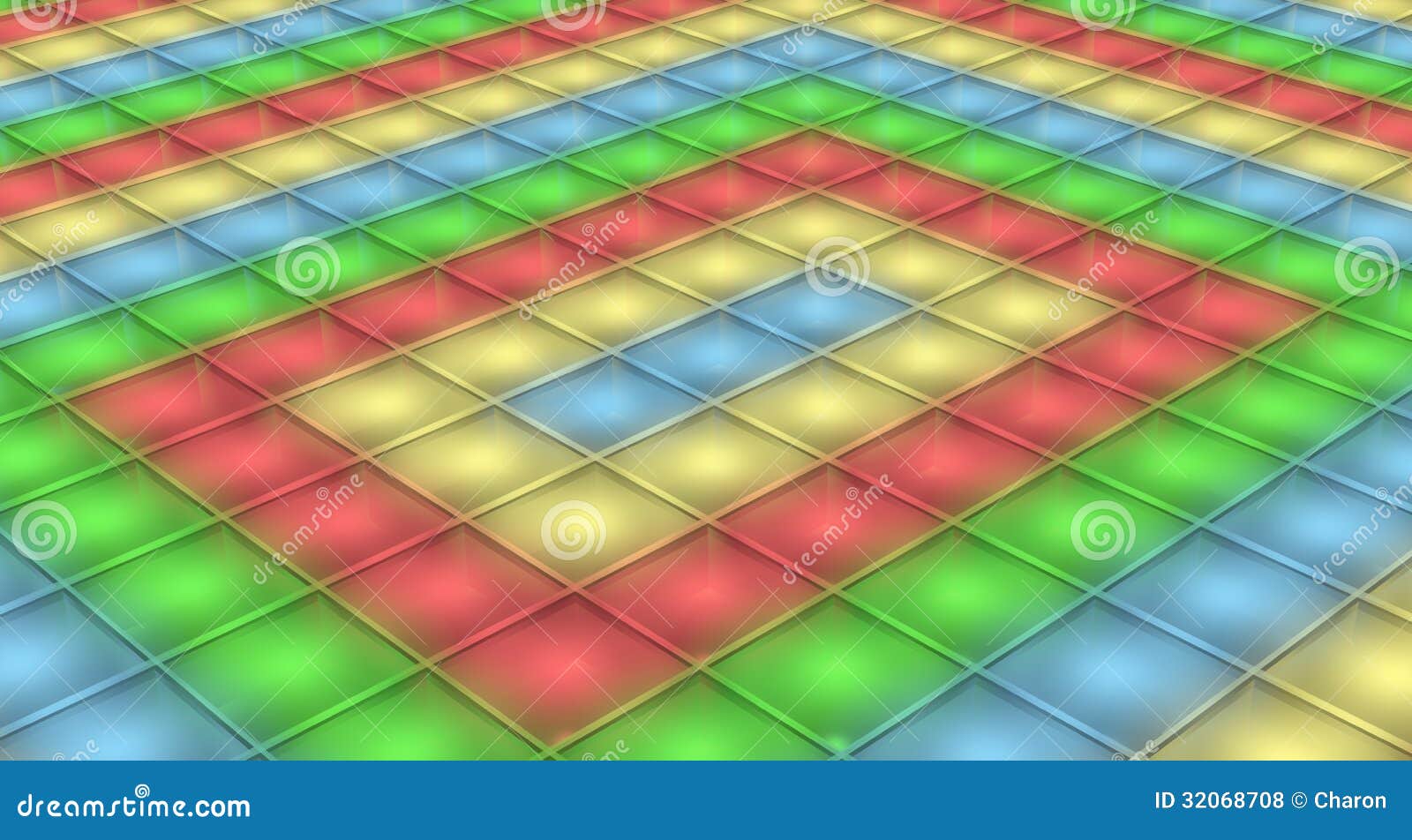 Dance Floor Disco Light Background Stock Illustration