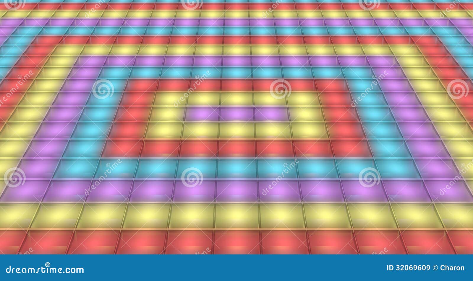 Dance Floor Disco Light Background Stock Illustration
