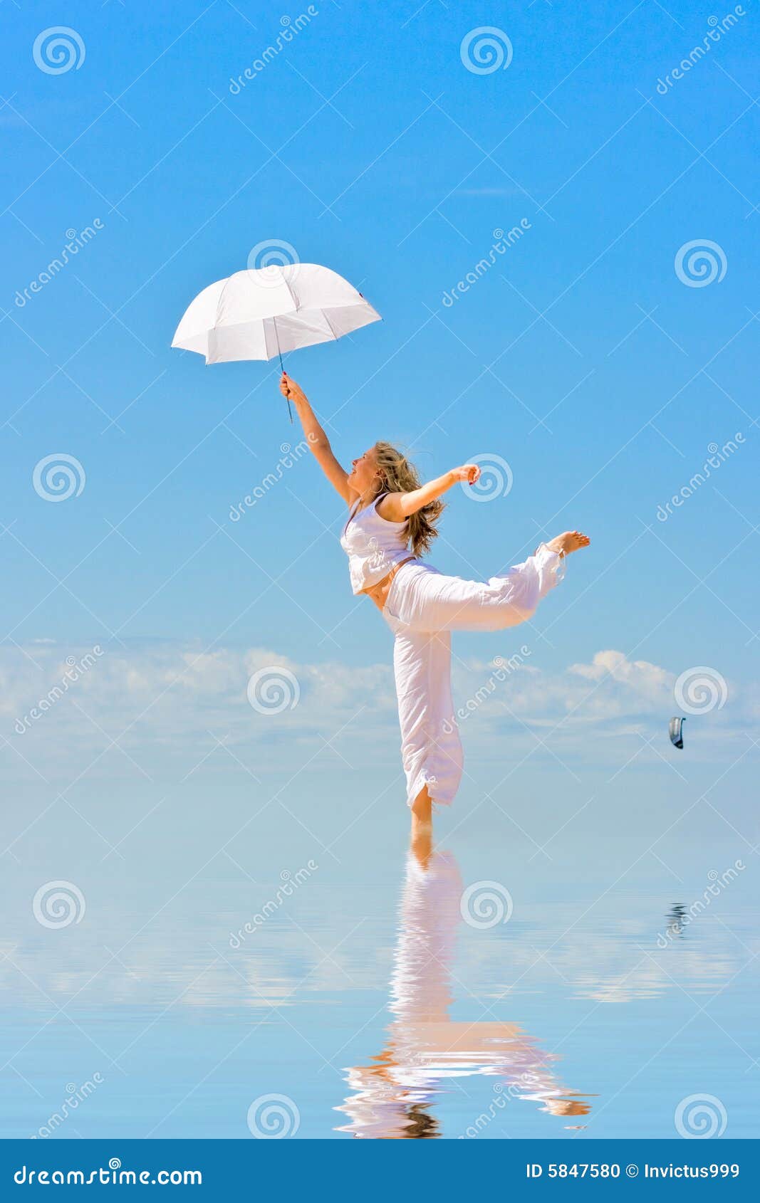 Dance in heaven stock photo. Image of happiness, coast 5847580