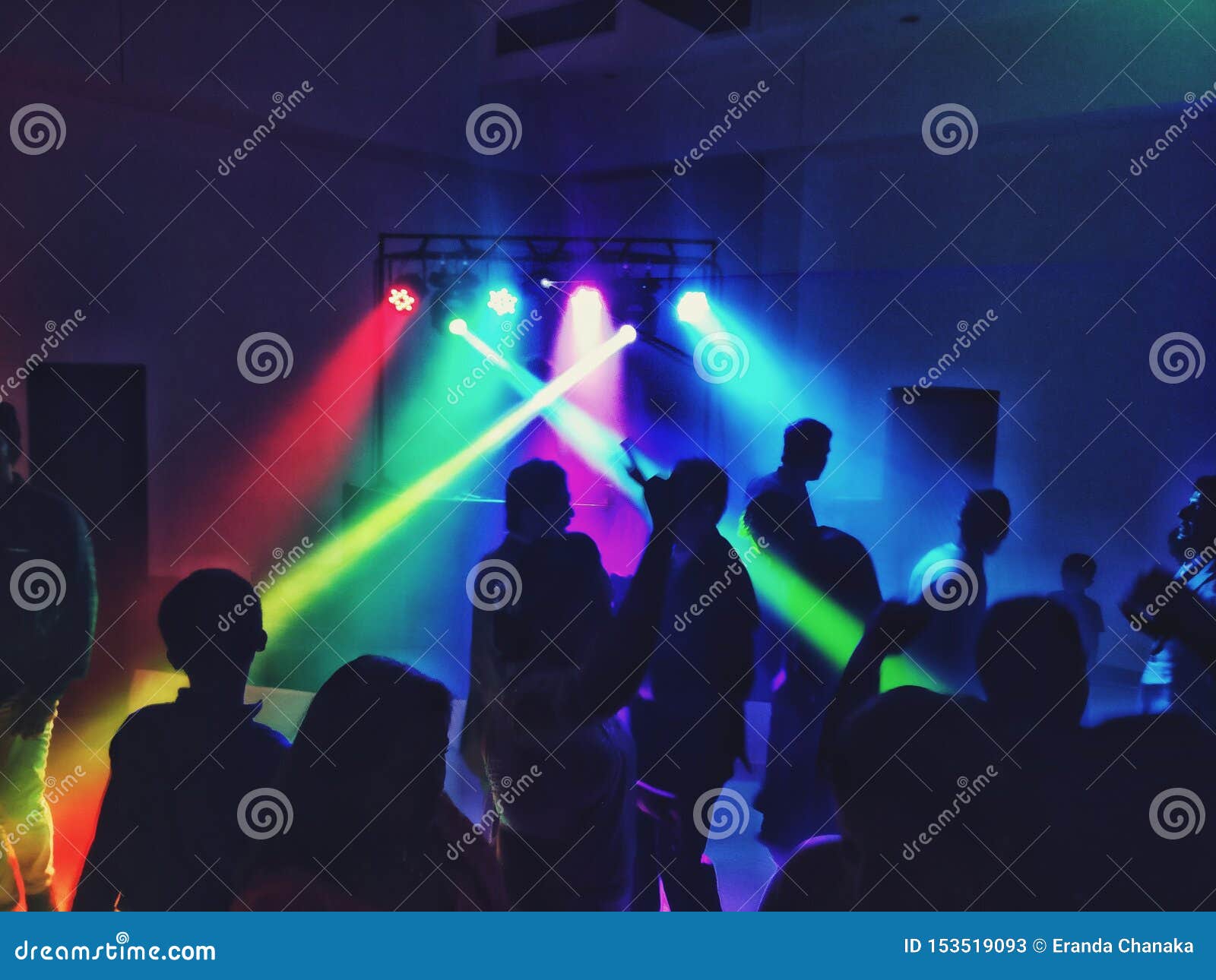 Dance with Lights at a Party Stock Image Image of lights