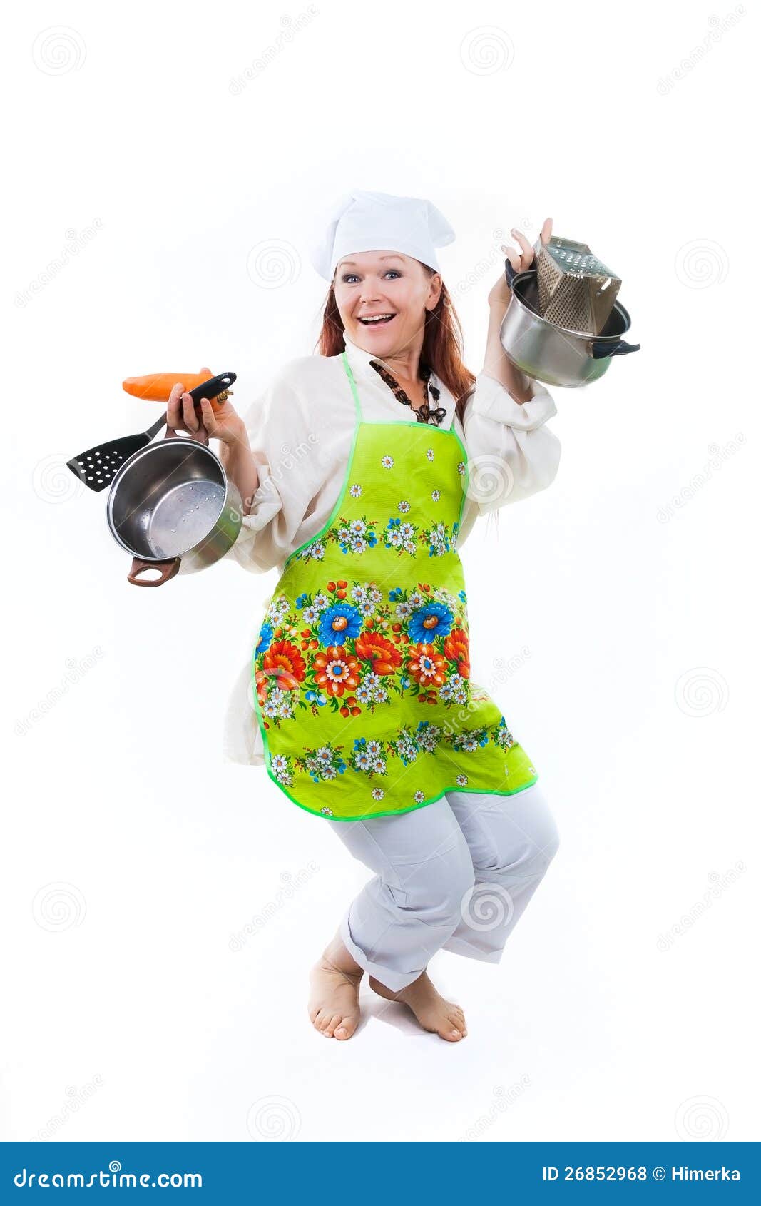 Dance with pans stock photo. Image of excitement, apron 26852968