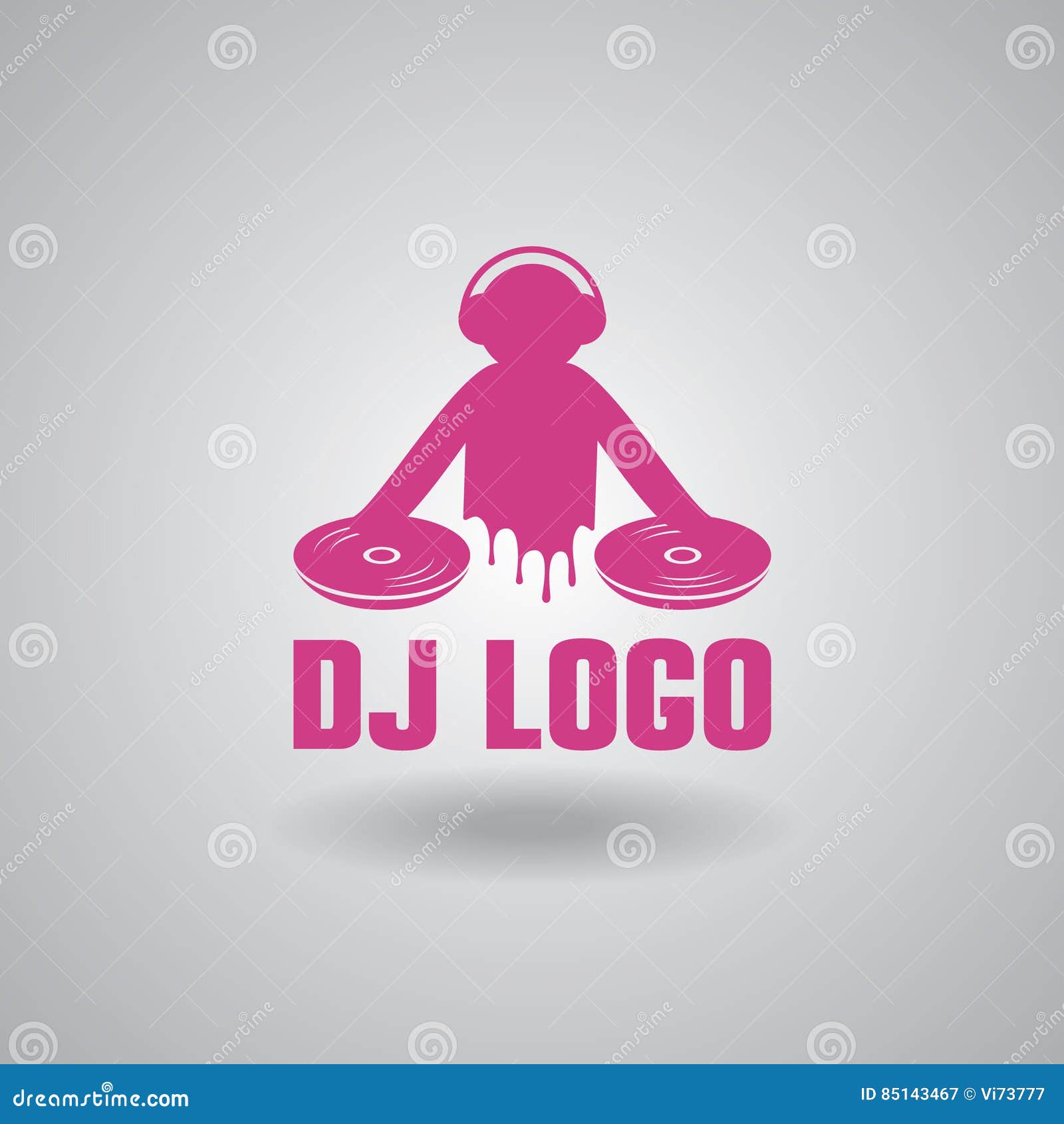 Dance Party Dj Logo Design Stock Vector Illustration Of Night