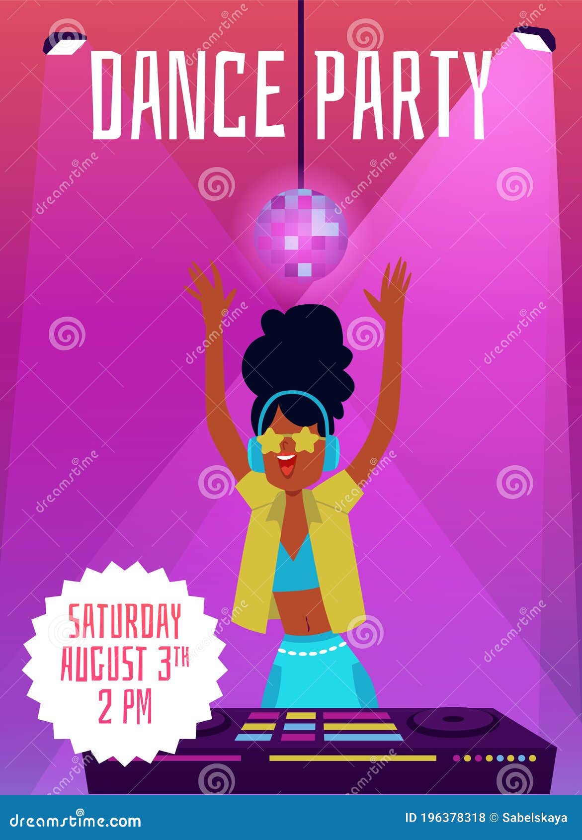 Dance and Music Disco Club Party Banner, Flat Cartoon Vector Illustration. Stock Vector - Illustration of bright, club: 196378318 Dance and Music Disco Club Party Banner, Flat Cartoon Vector Illustration. Stock Vector - Illustration of bright, club: 196378318
