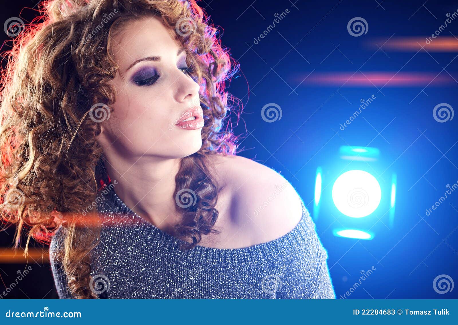 Dance Queen stock image. Image of dress, light, dance 22284683