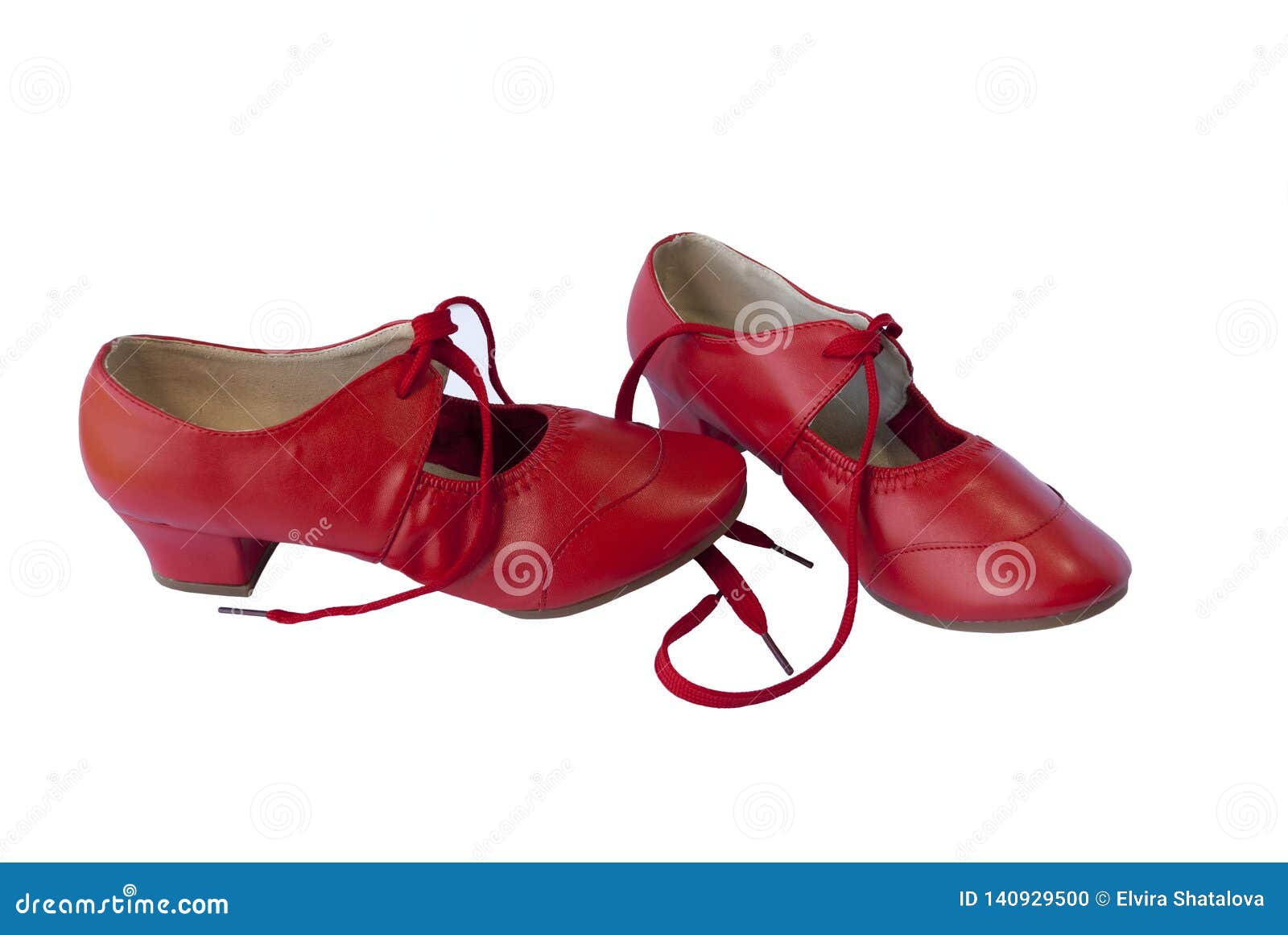 red ballroom dance shoes