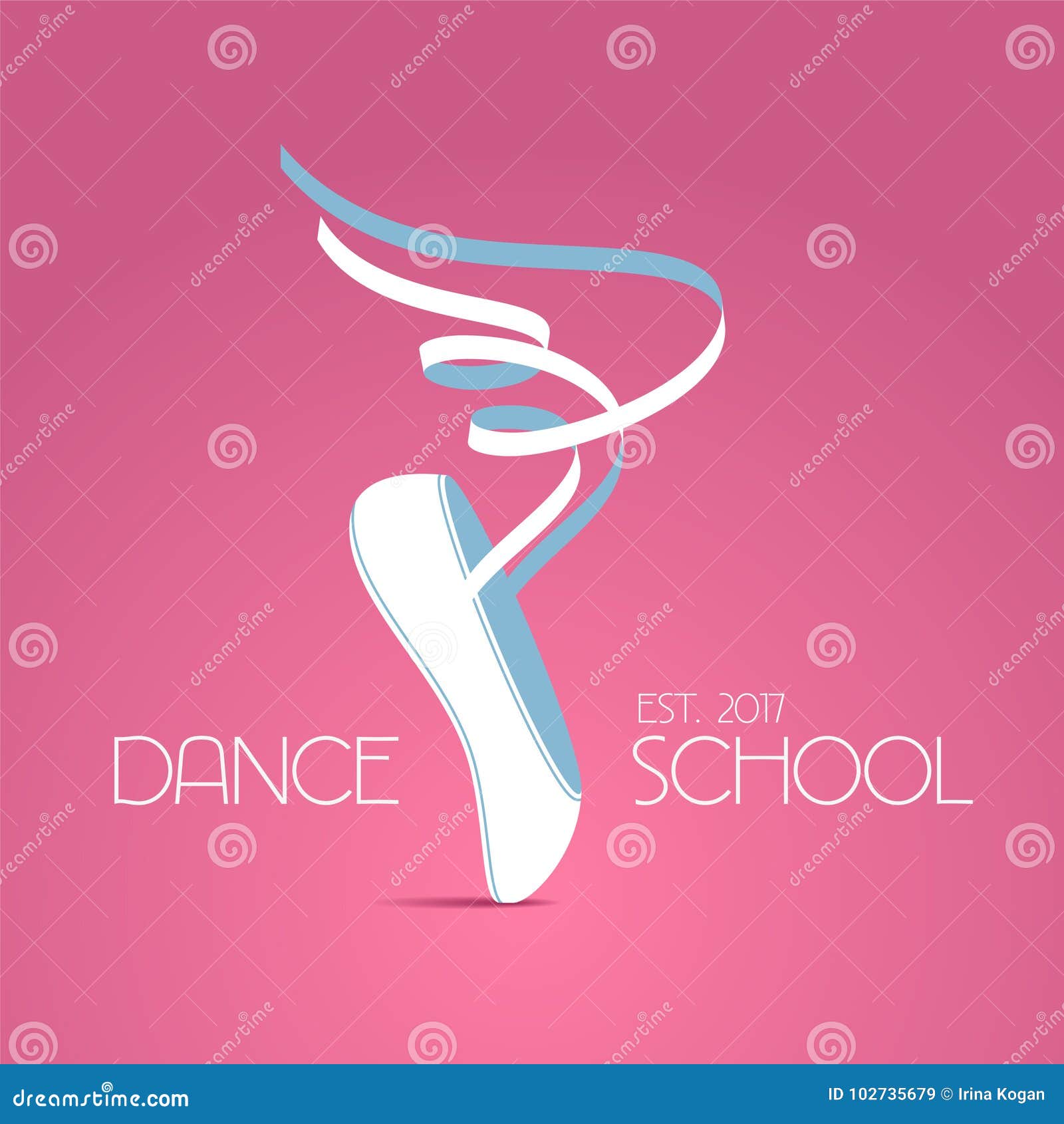 dance studio vector logo icon stock vector illustration of