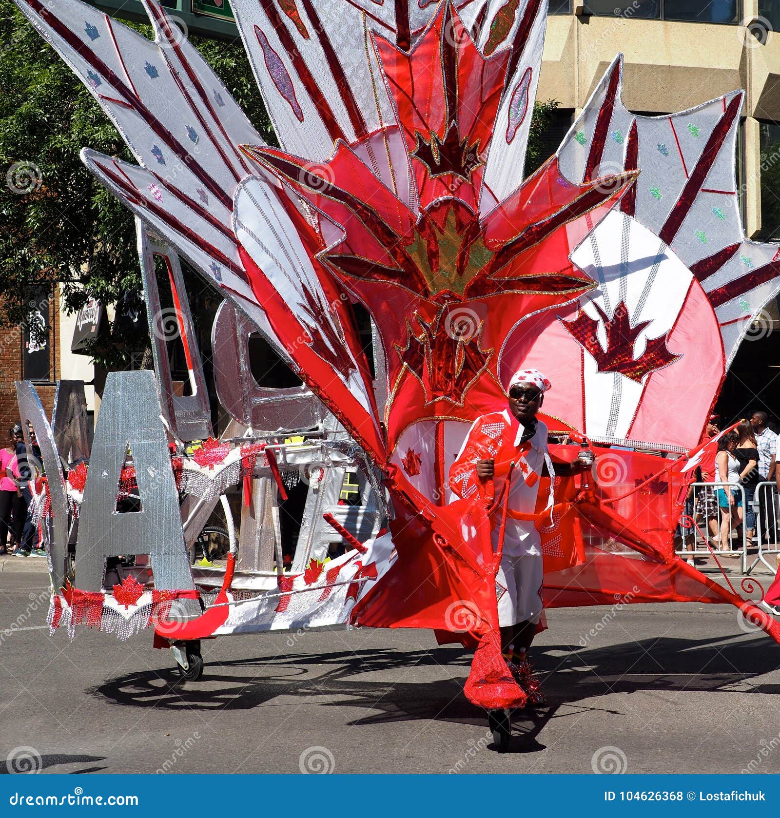 Dancer in Cariwest Parade Edmonton 2017 Editorial Stock Photo Image