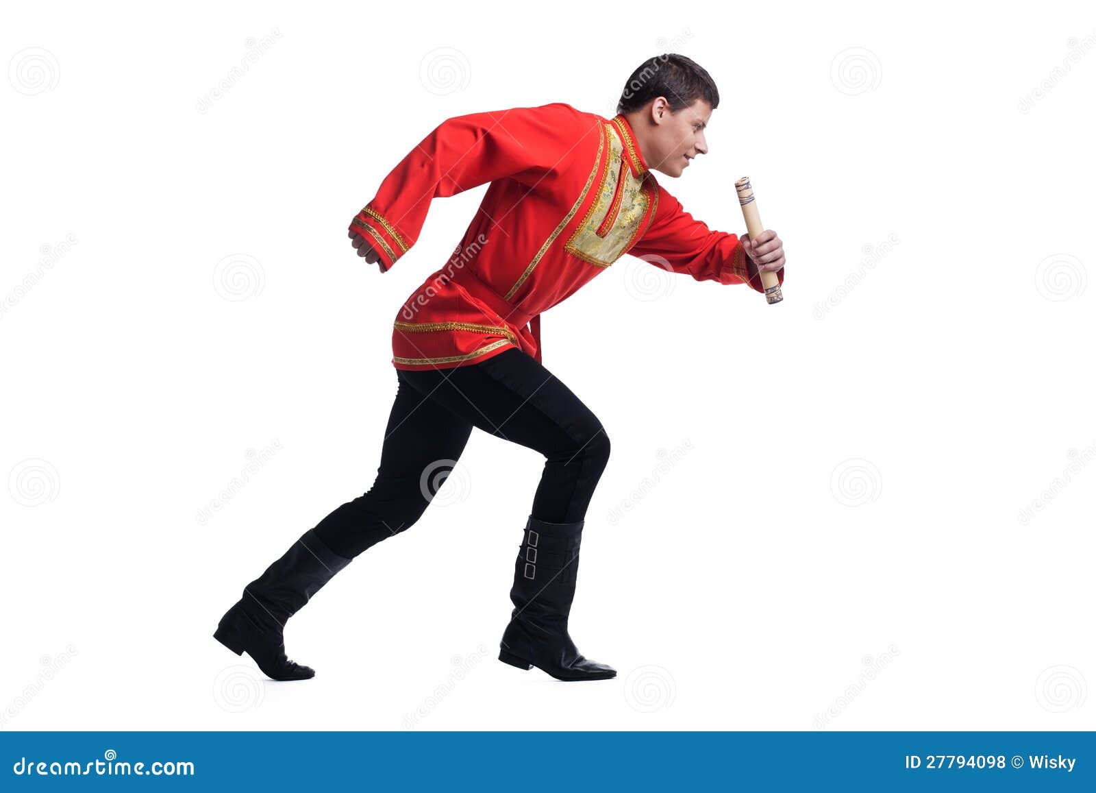 Dancer in Russian Costume with Message Stock Photo Image of dancer