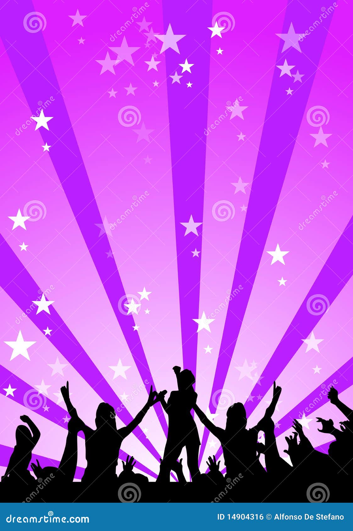 Dancers background stock illustration. Illustration of