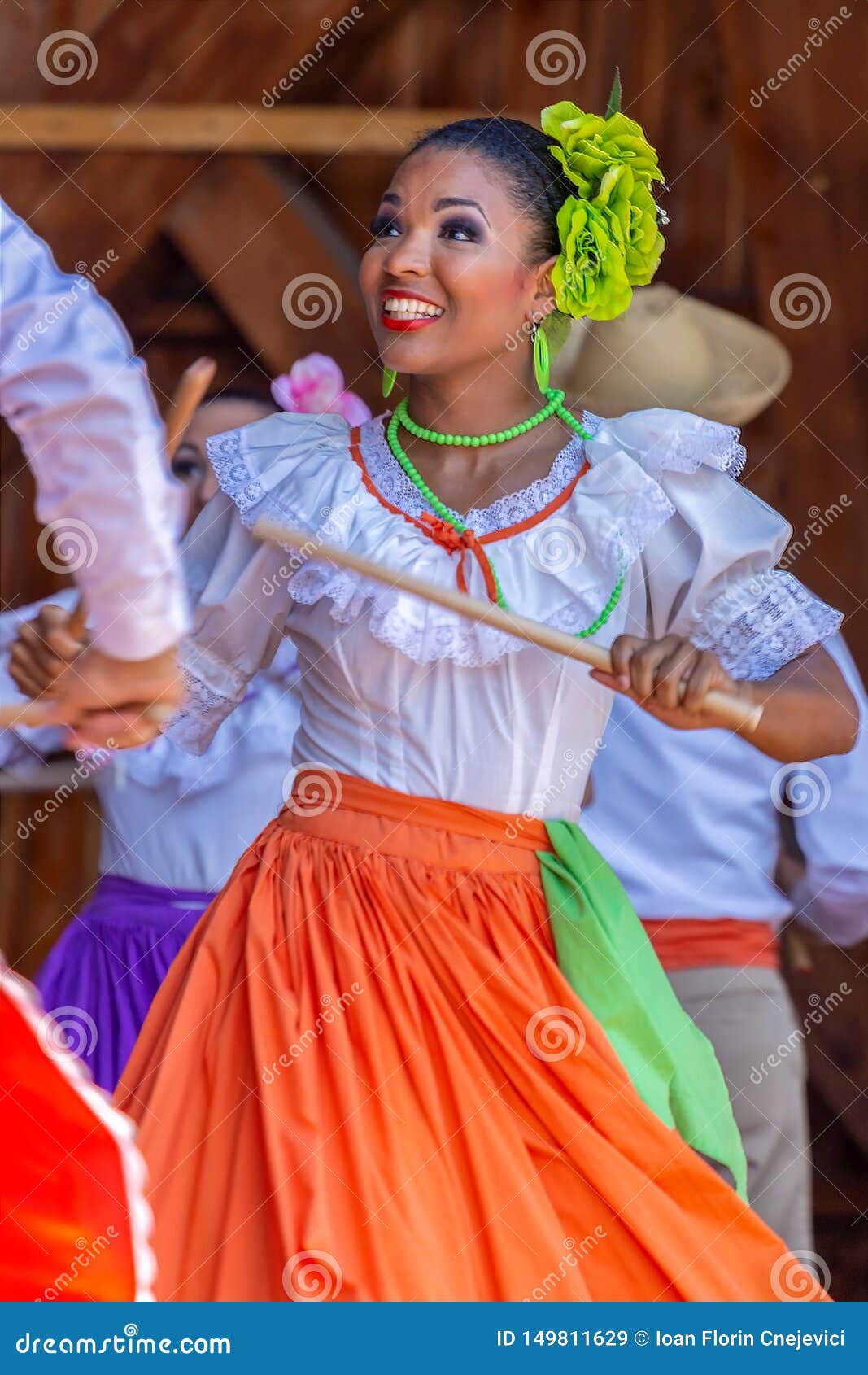 Dancers from Puerto Rico in Traditional Costume Editorial Stock Image -  Image of ethnic, ethnography: 149811629