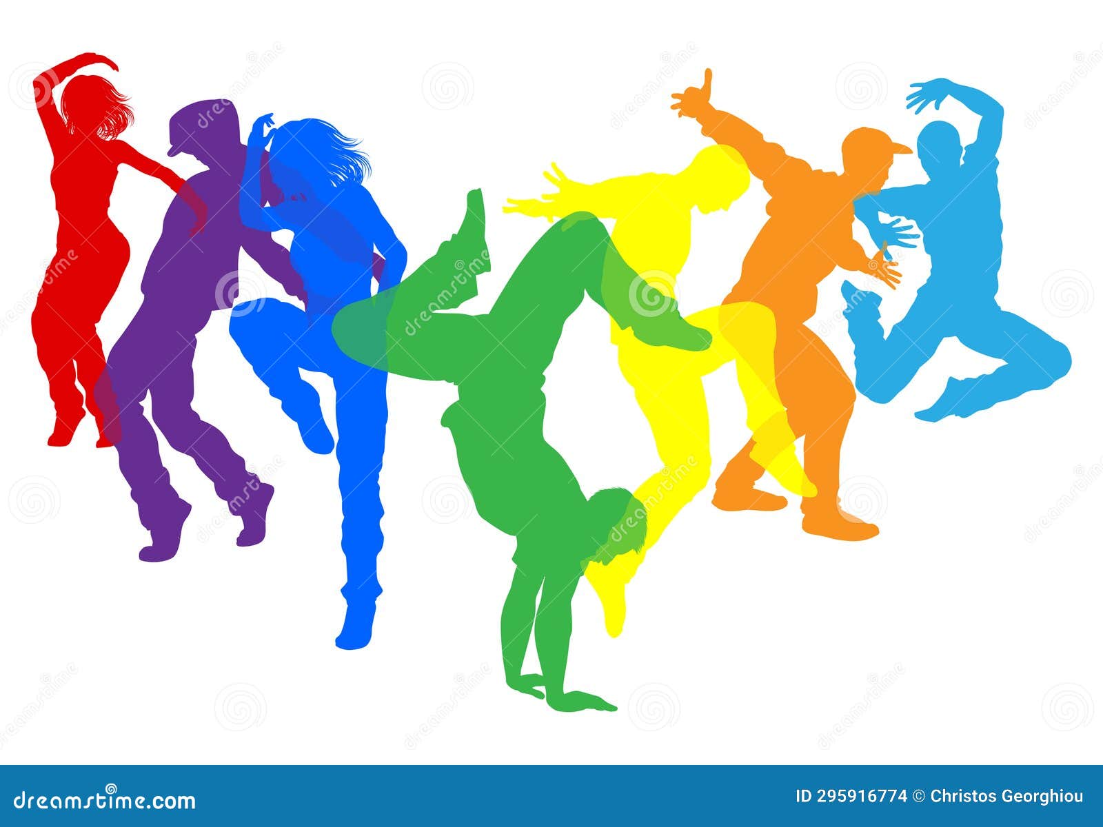 Dancing male and female silhouette Royalty Free Vector Image