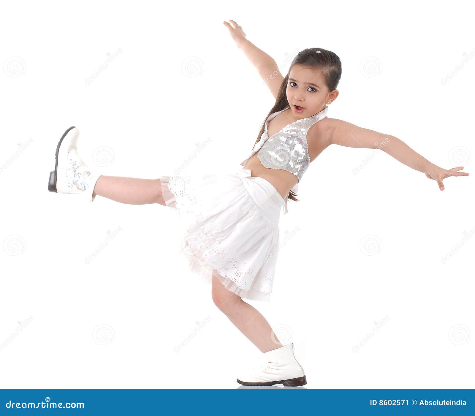 Dancing Baby Girl Stock Image Image 8602571
