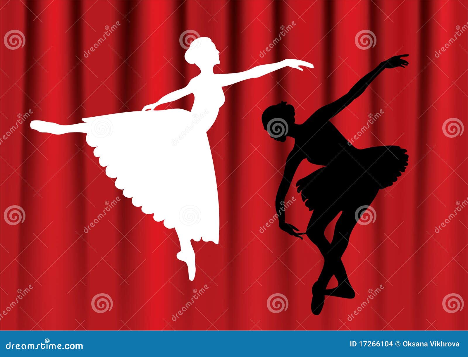 Dancing ballerina. stock vector. Illustration of perform - 17266104