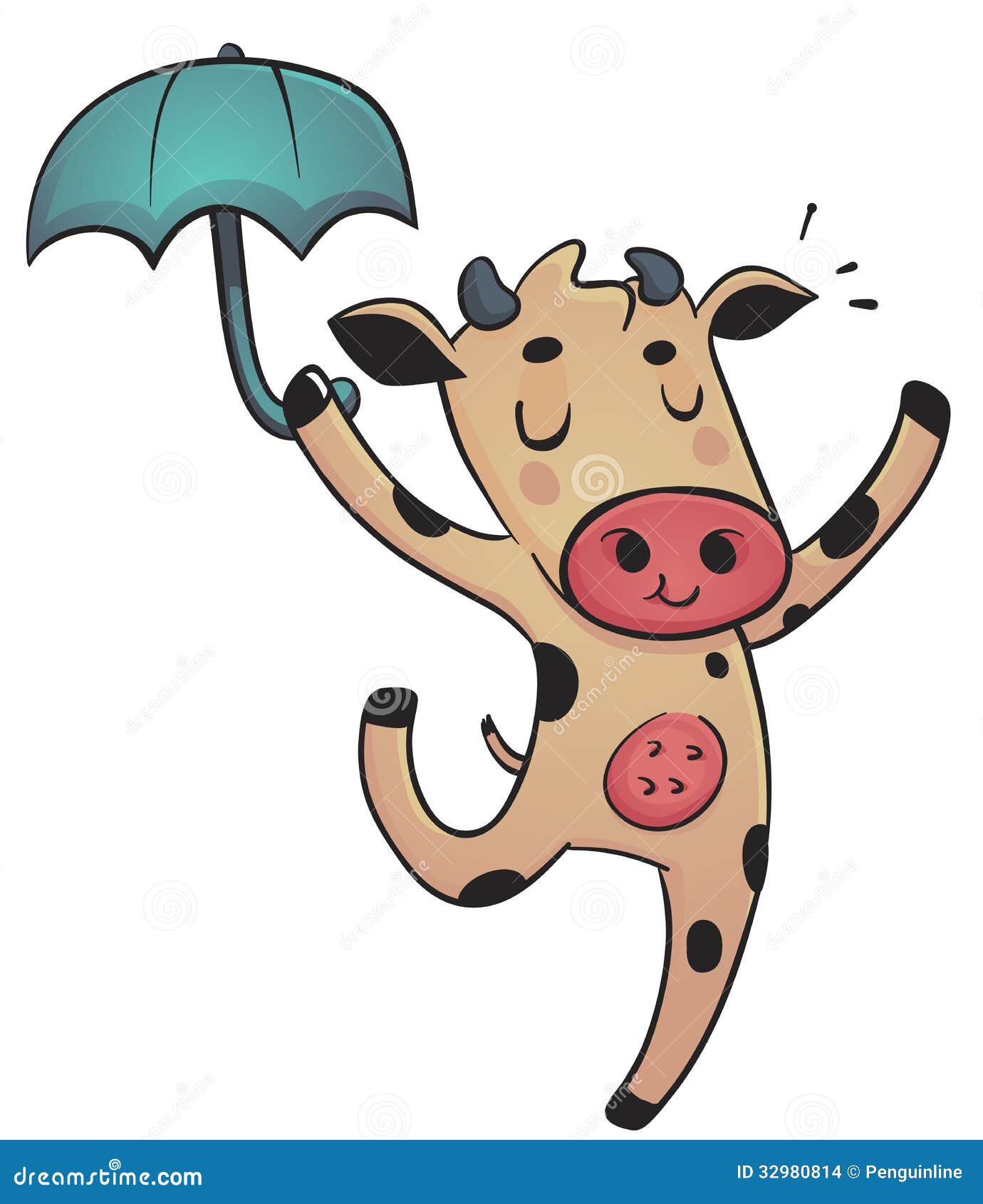 Dancing Cow stock vector. Illustration of adorable, expressive - 32980814 Dancing Cow stock vector. Illustration of adorable, expressive - 32980814