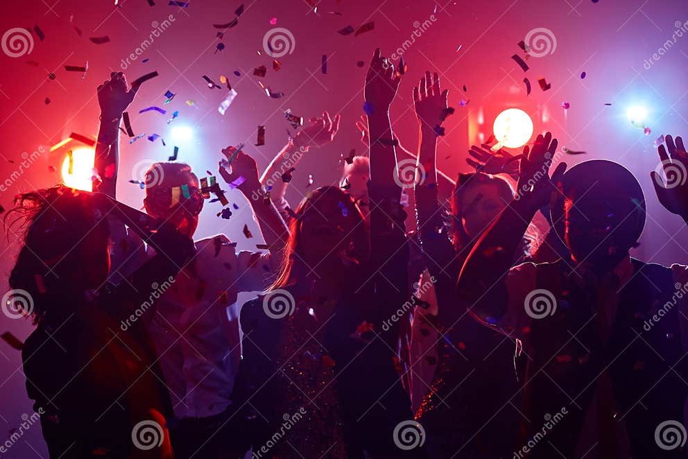 Dancing friends stock image. Image of dancing, holiday - 63776987