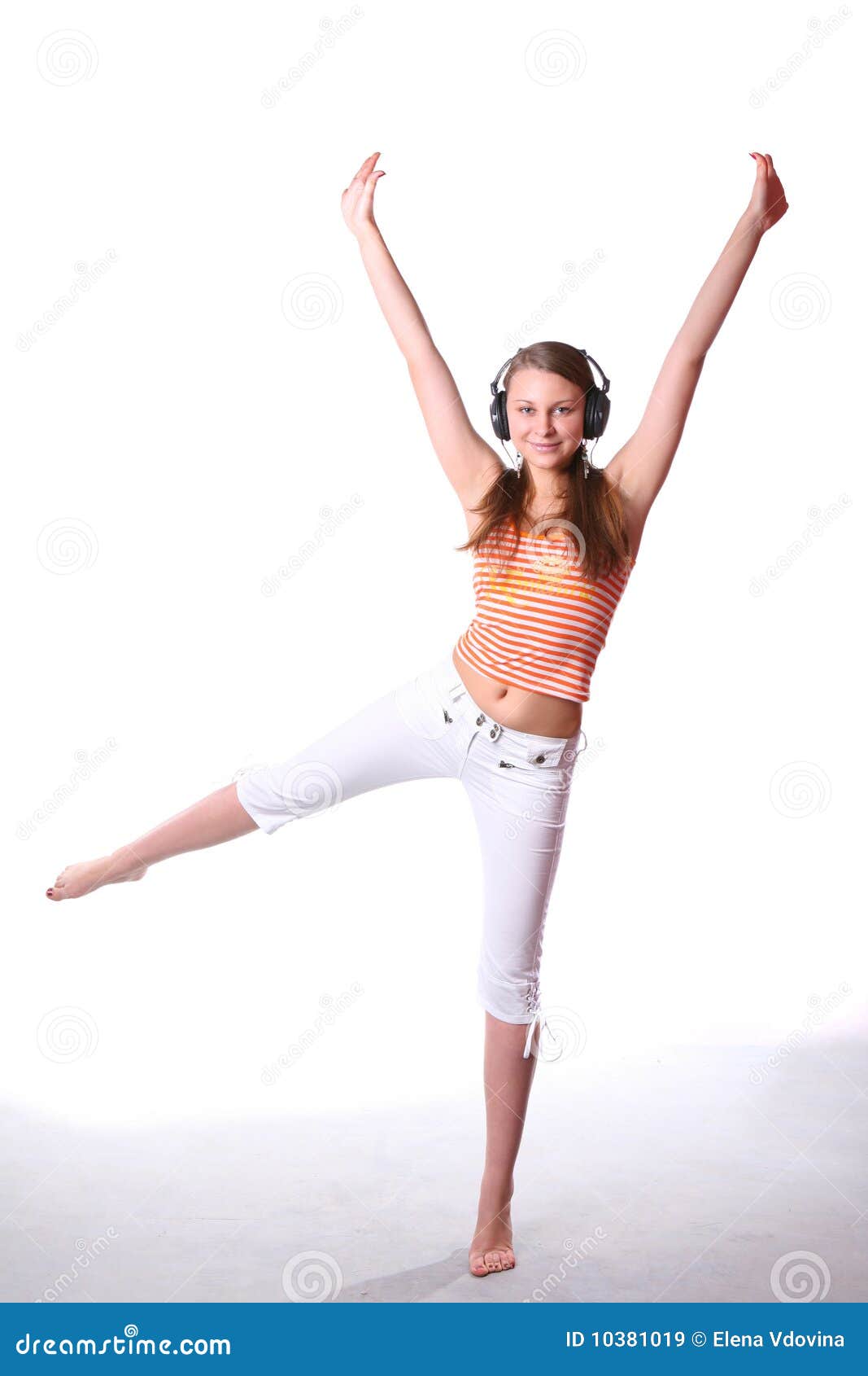 Dancing girl stock image. Image of girl, dance, beautiful 10381019