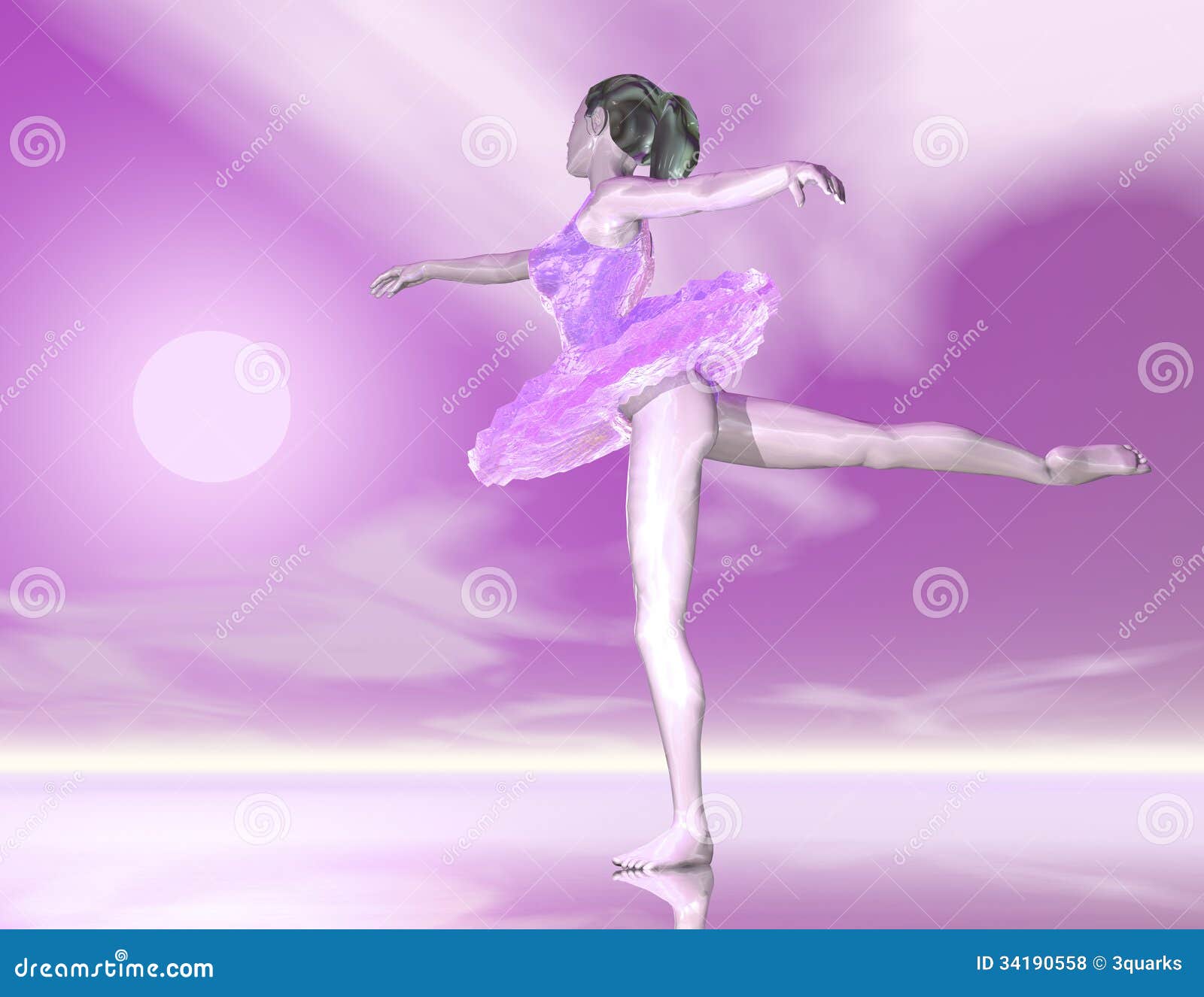 Dancing girl stock illustration. Illustration of human - 34190558