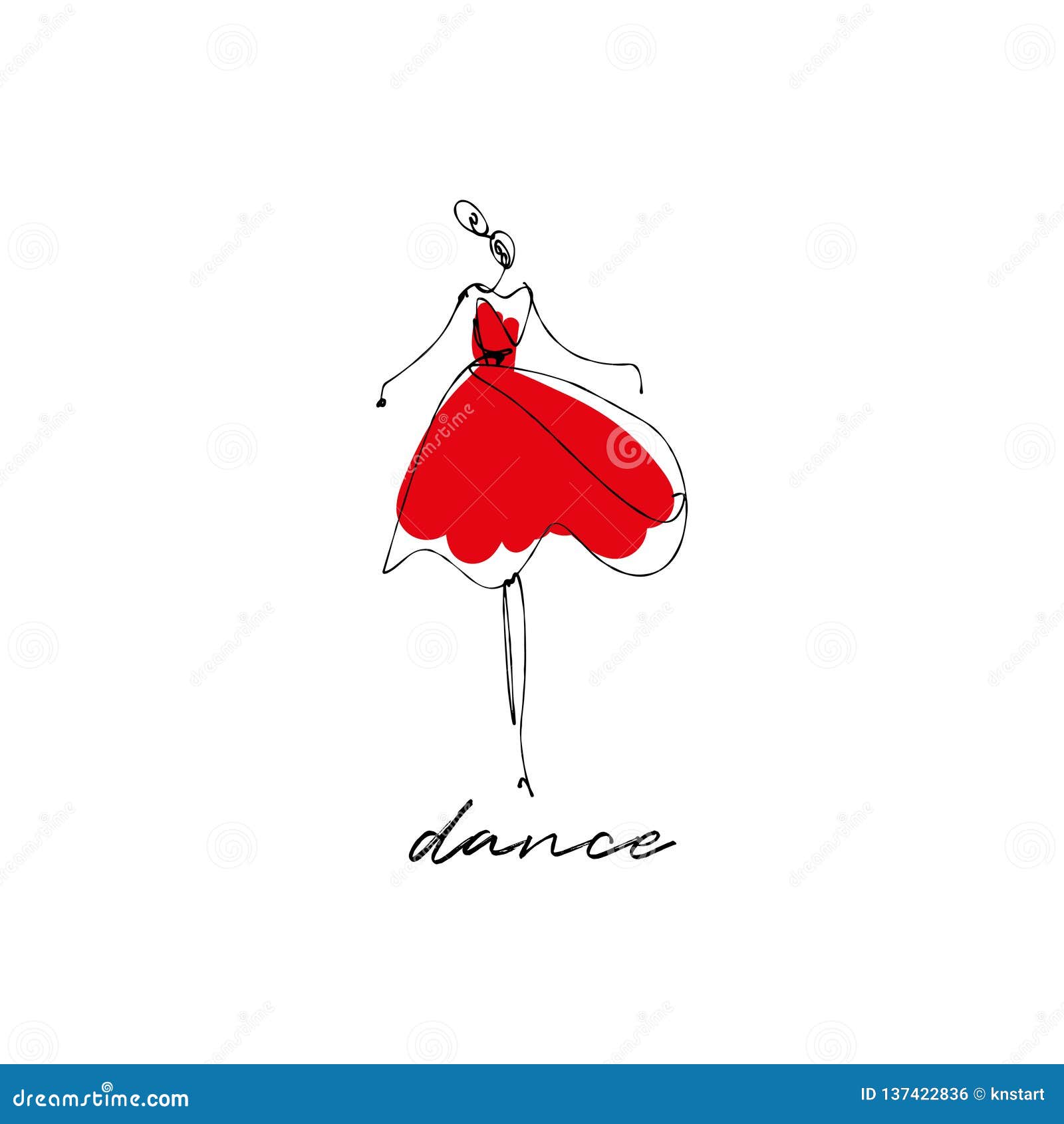 Dancing Girl Sketch