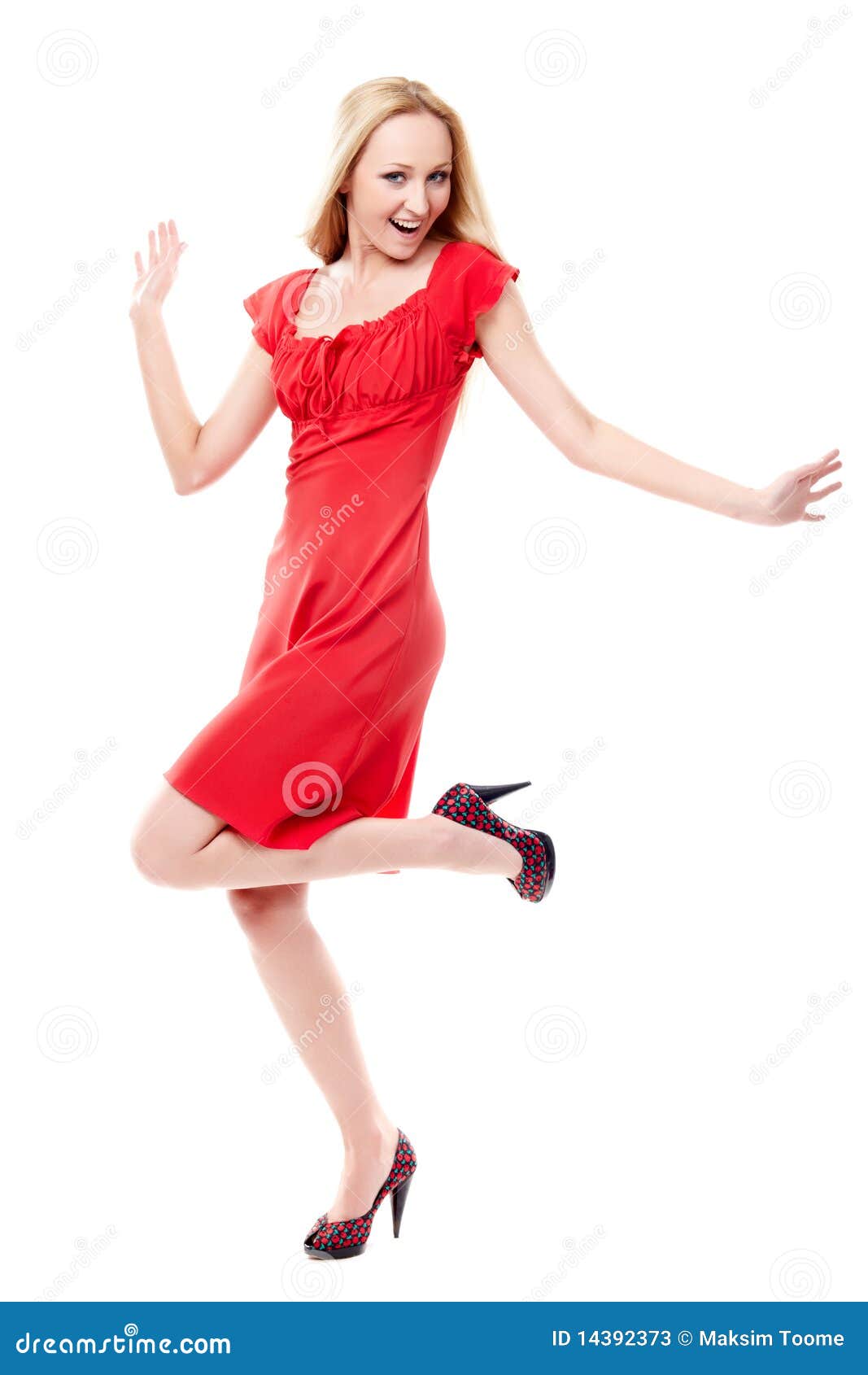Dancing Lady Stock Photos Image 14392373