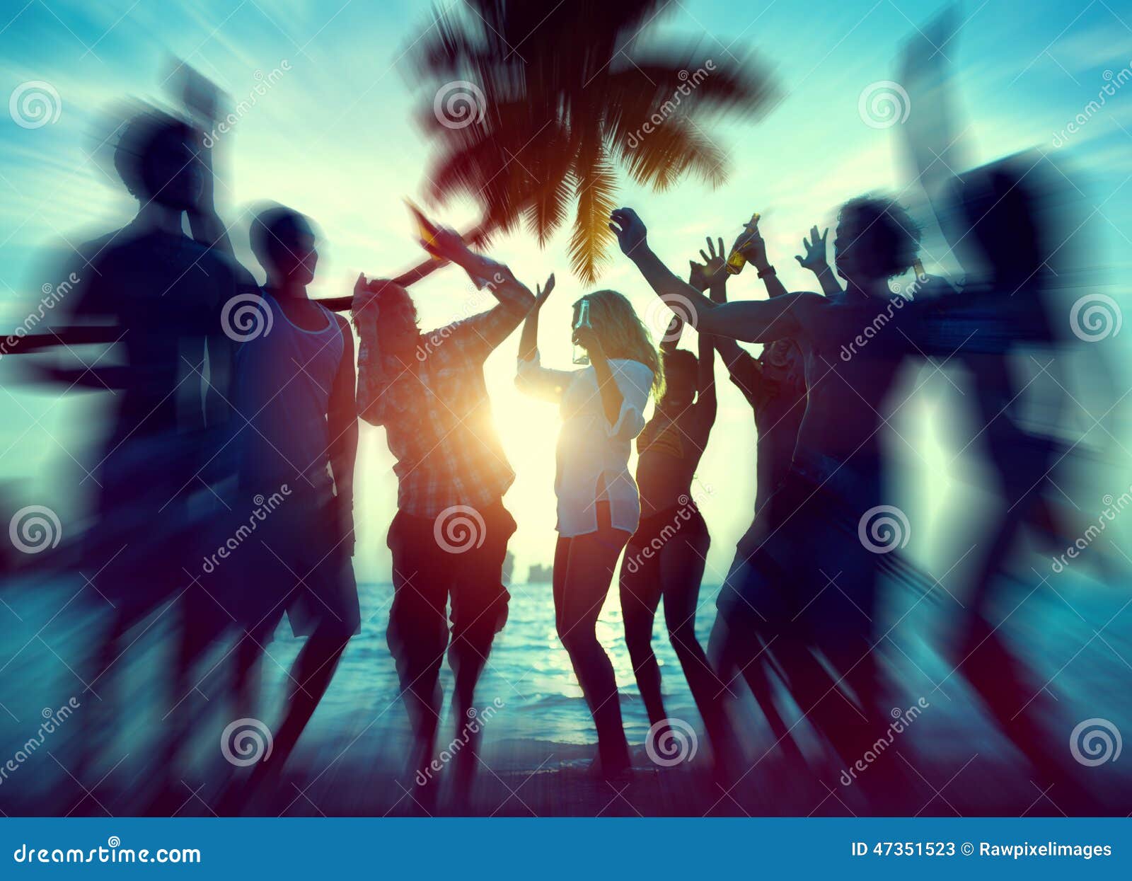 dancing party enjoyment happiness celebration outdoor beach concept