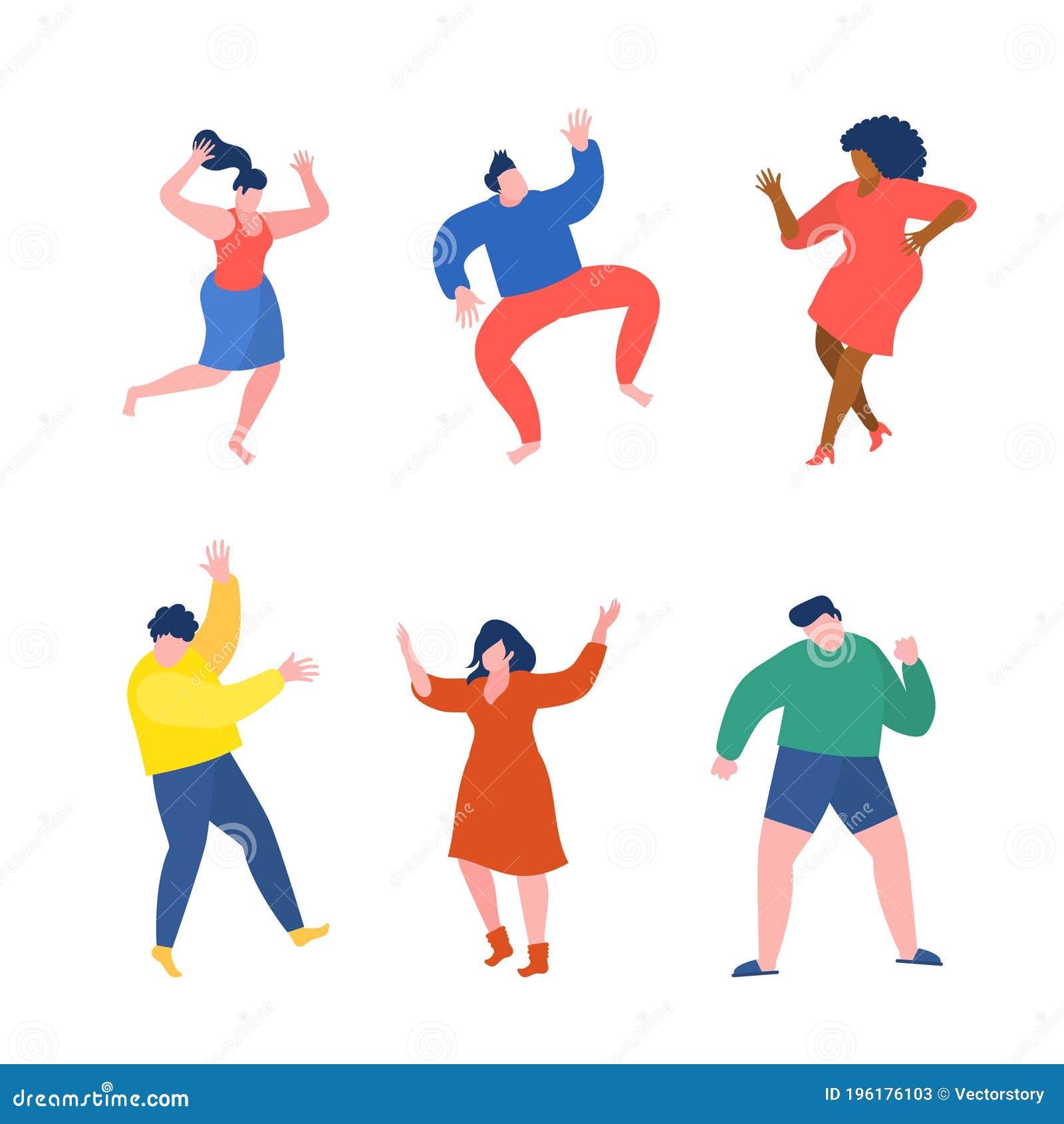Dancing People Funny Cartoon Style. Men and Women in Free Movement Poses. Flat Design Stock Vector - Illustration of party, music: 196176103 Dancing People Funny Cartoon Style. Men and Women in Free Movement Poses. Flat Design Stock Vector - Illustration of party, music: 196176103