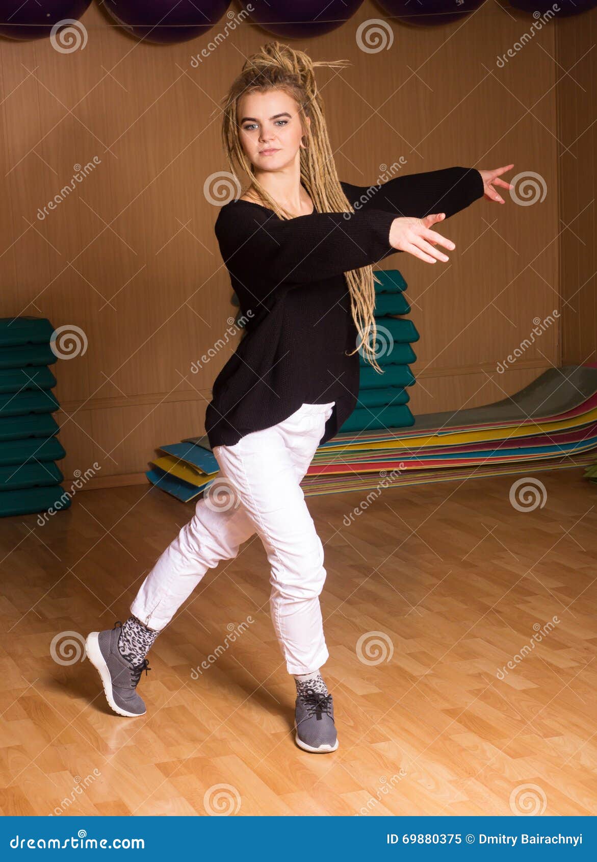 In Dancing Pose is Cute Dancer Stock Image Image of dance, person