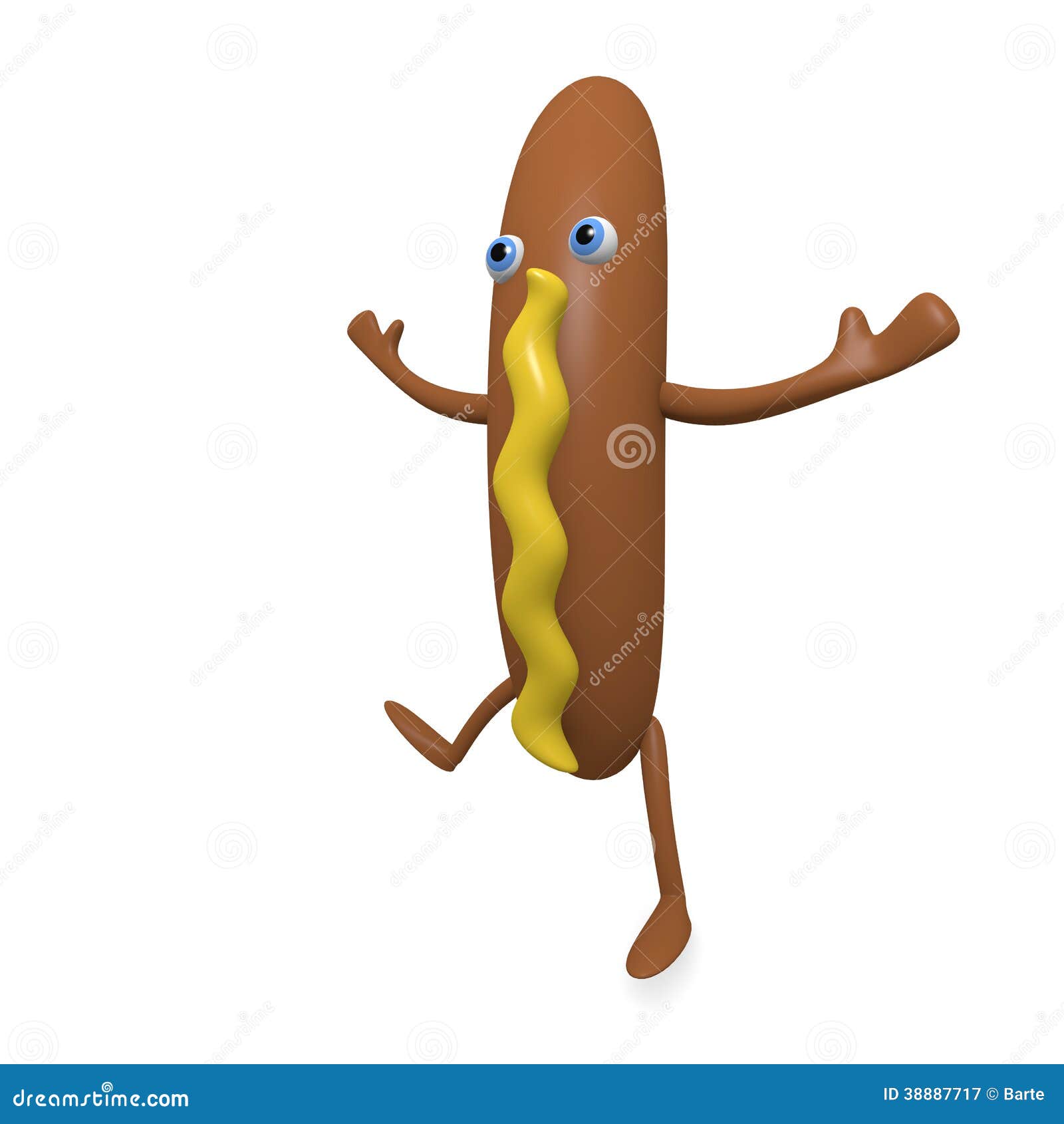 Dancing sausage stock illustration. Illustration of lunch 38887717