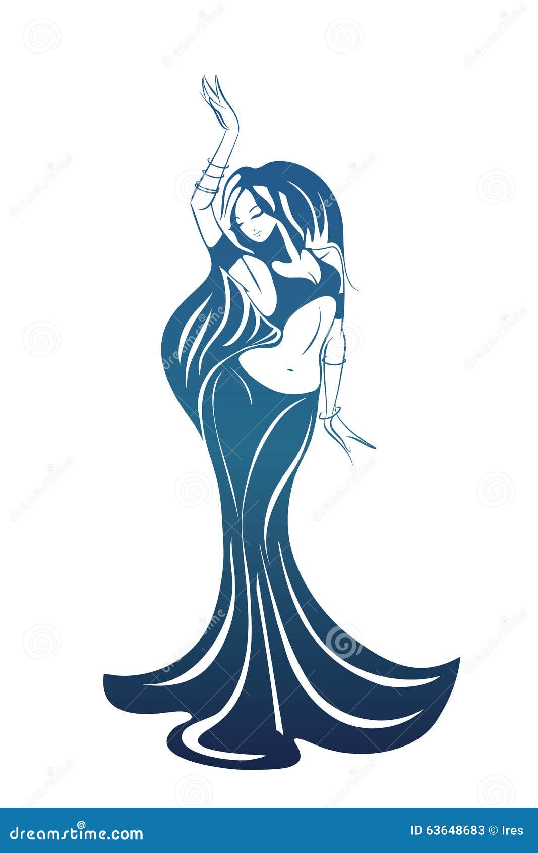 Belly Dance Cartoon Vector | CartoonDealer.com #15129815