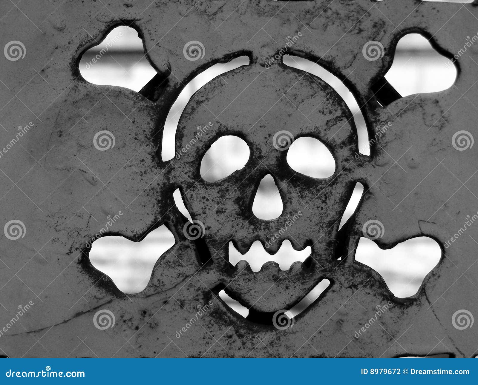 Danger of Death Electric Shock Stock Photo - Image of shock, skull: 8979672