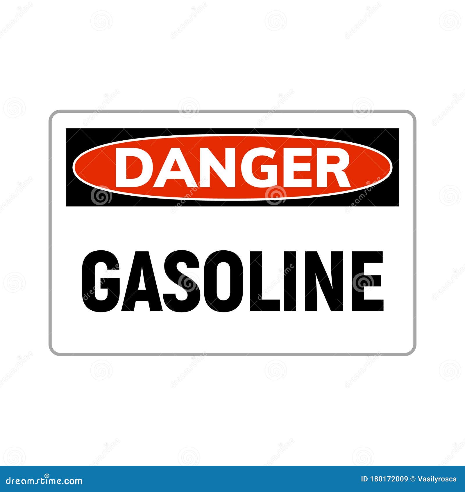 Warning Gasoline No Smoking No Open Flames Symbol Sign, Vector ...