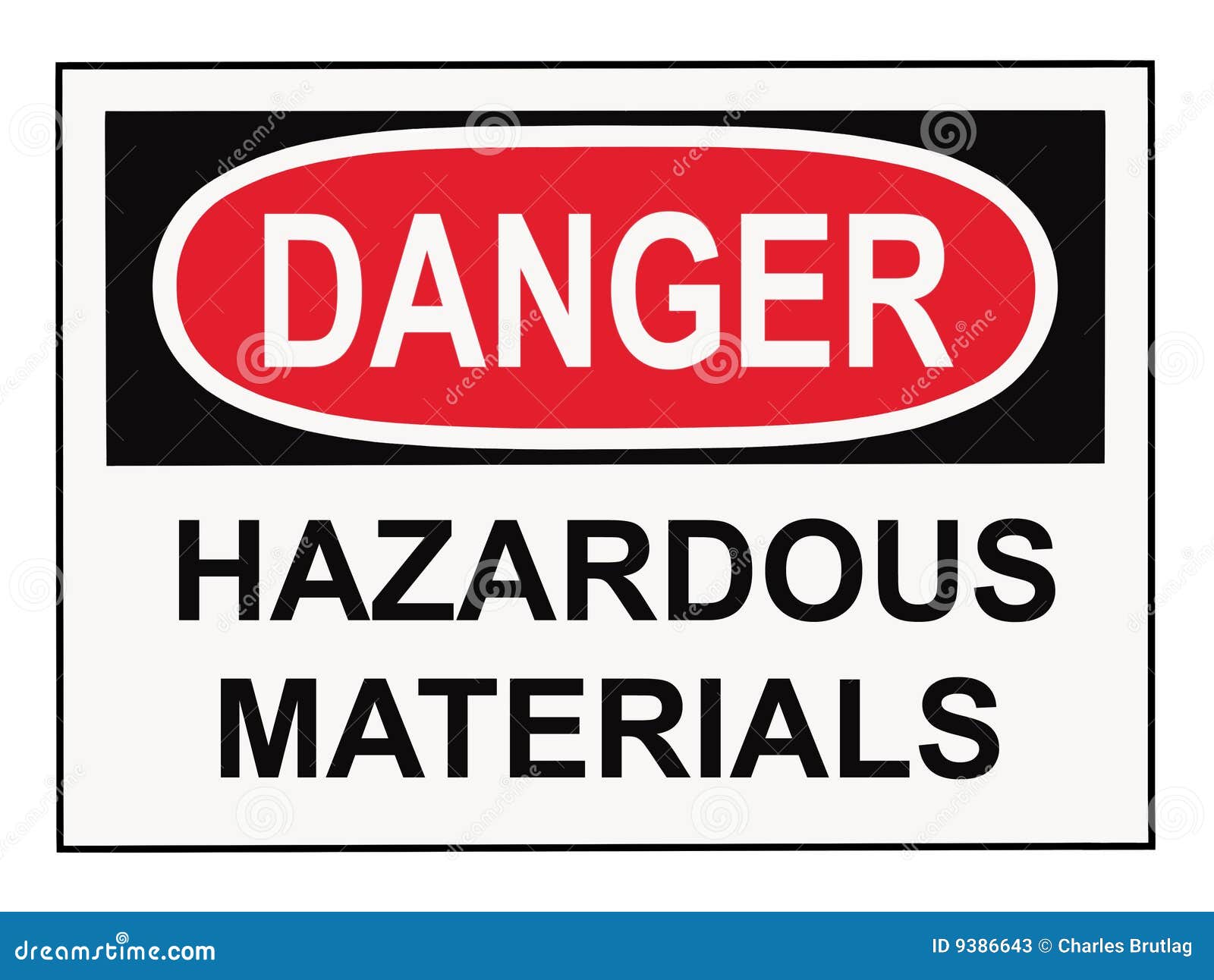 danger hazardous materials sign