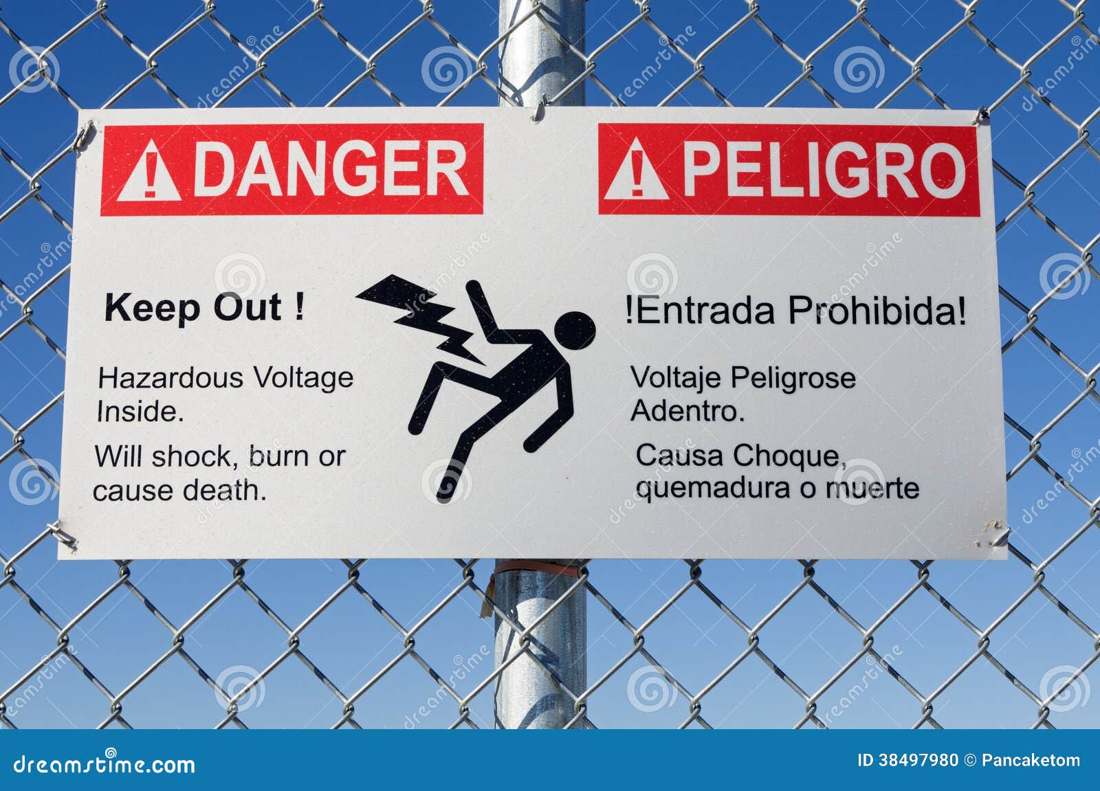 danger hazardous voltage sign