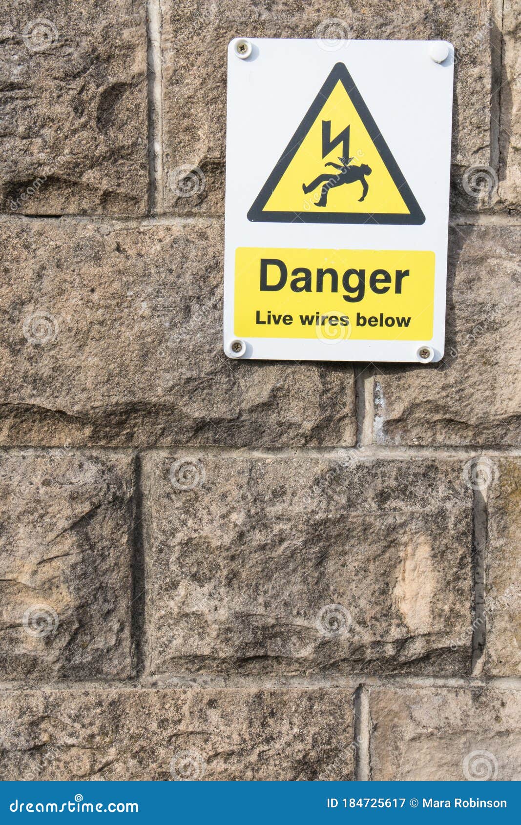 Danger Sign live wires