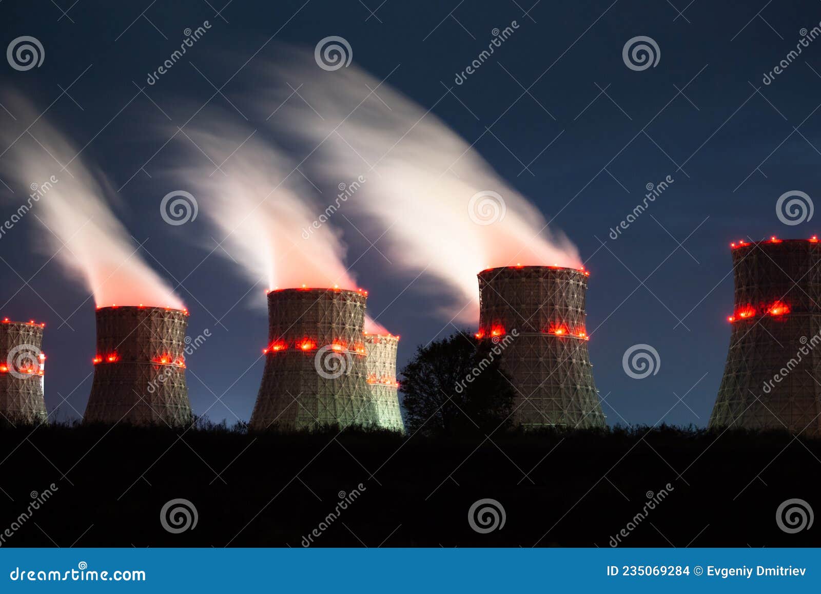 The Danger of Nuclear Power Plants. Harmful Emissions into the