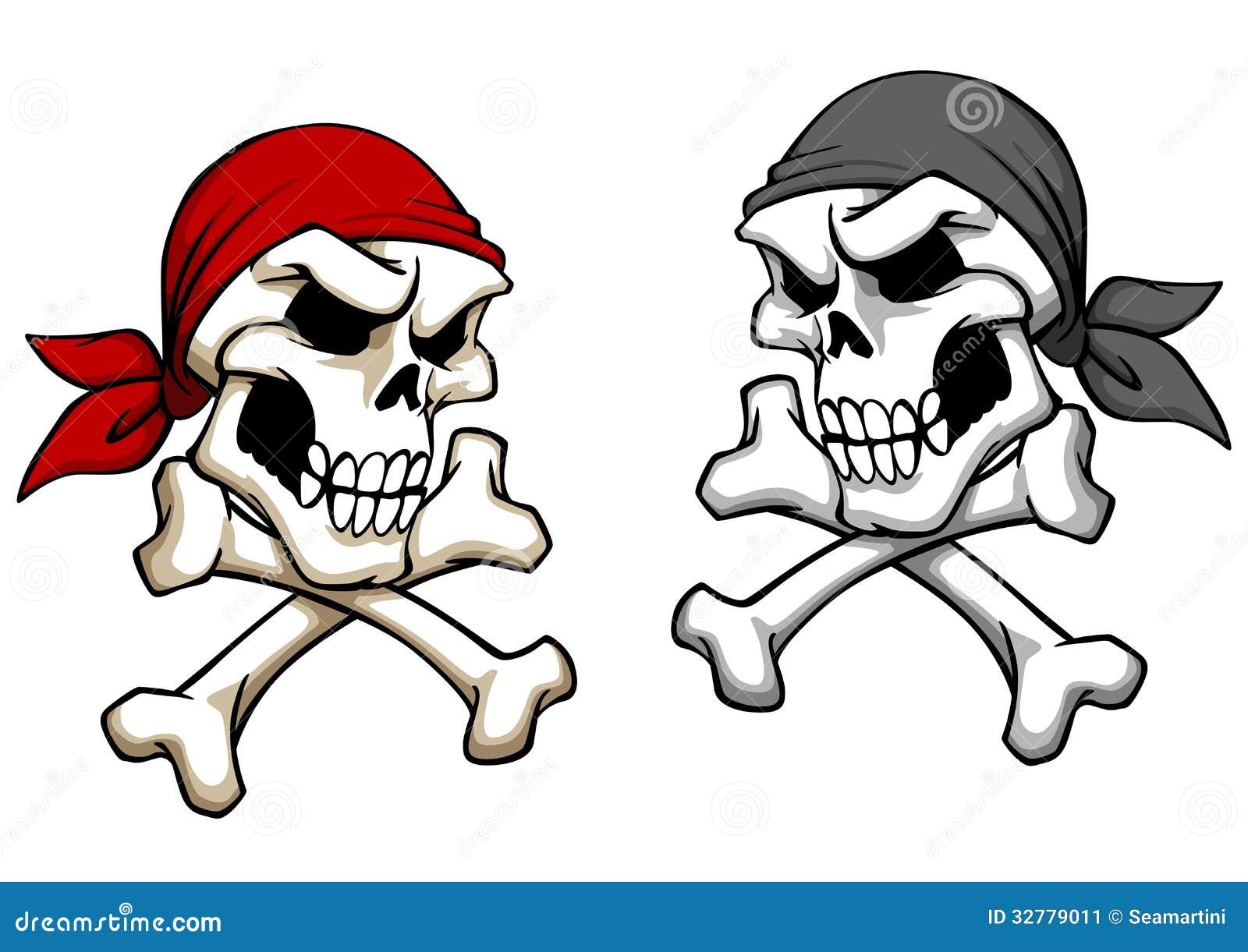 Danger pirate skull stock vector. Illustration of death - 32779011