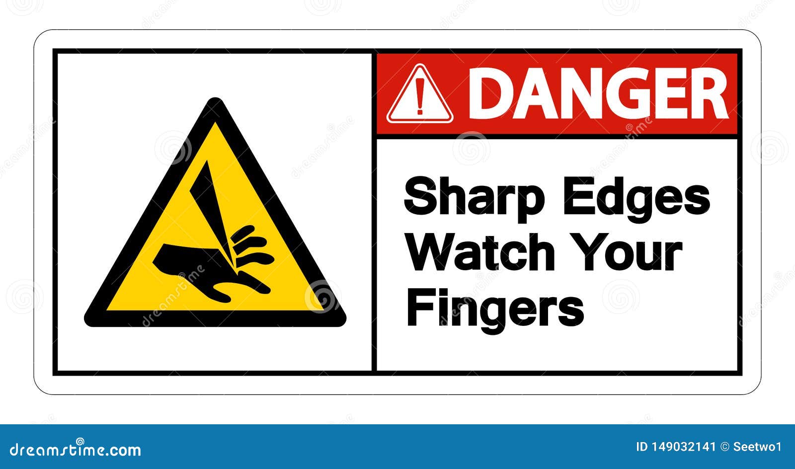 danger cut fingers off sign danger cut fingers off sign