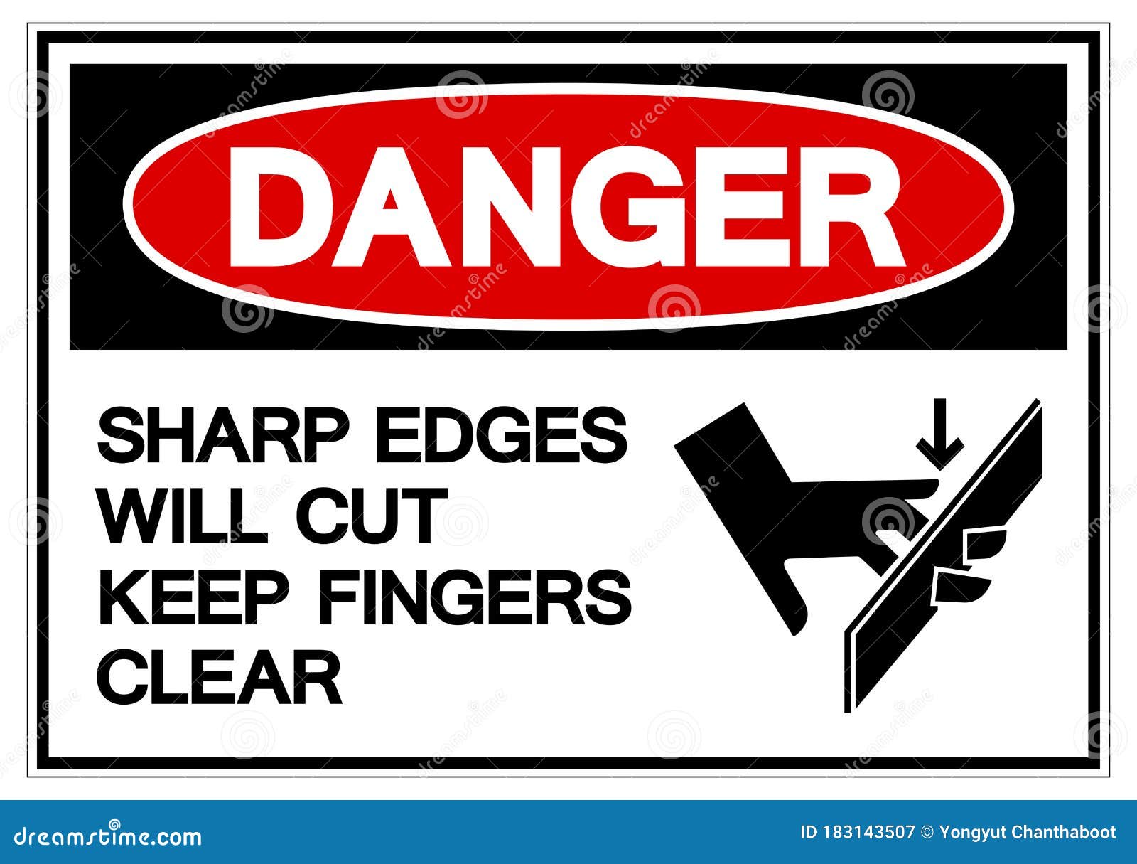 danger sign cut fingers danger sign cut fingers