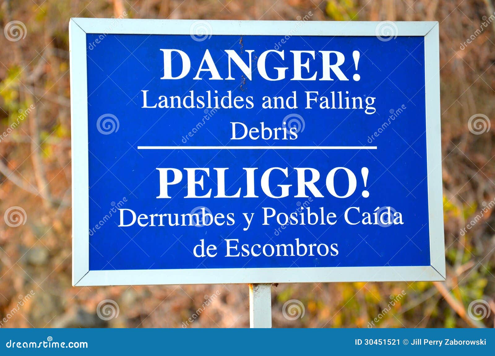 danger sign in costa rica