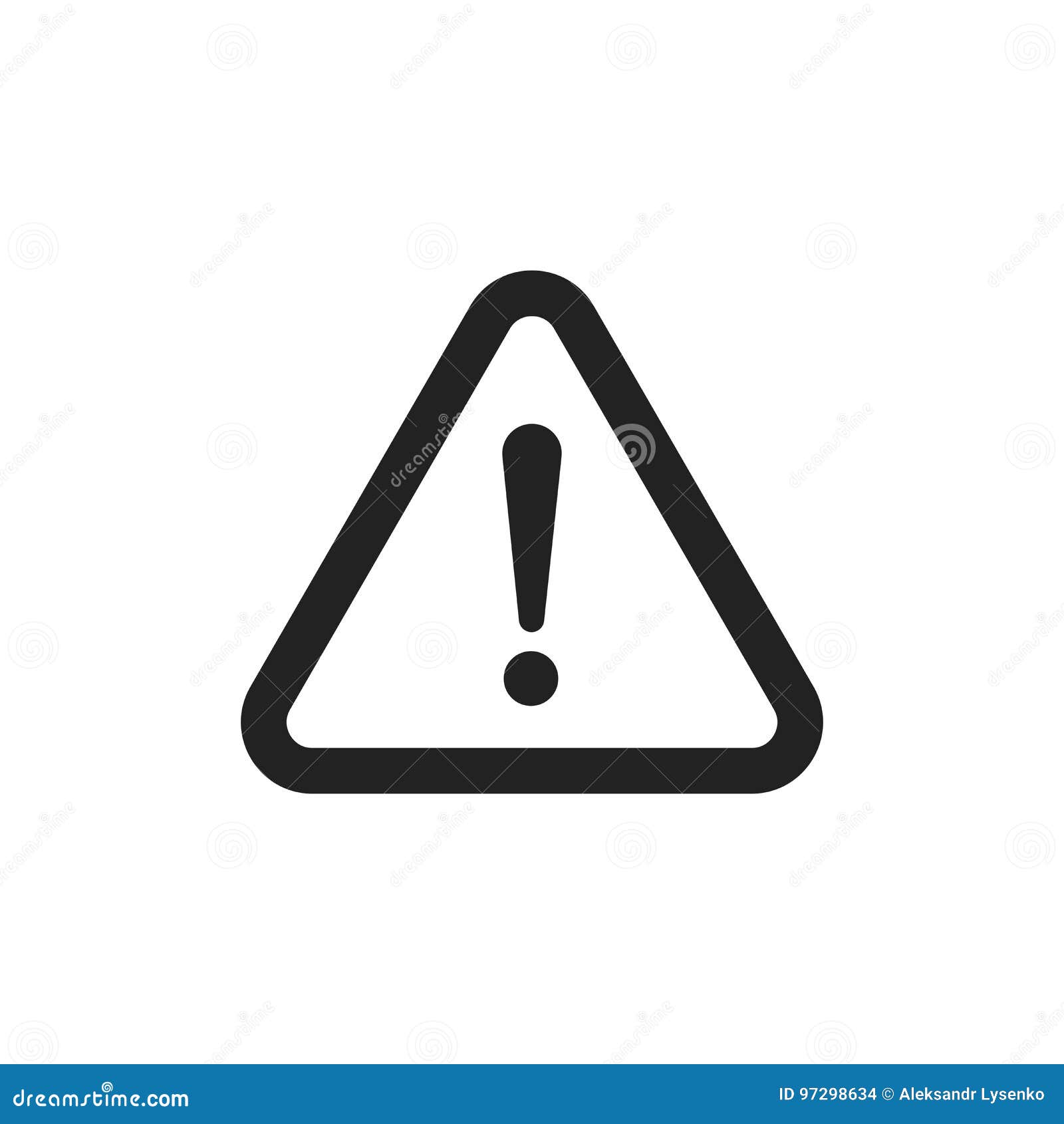 danger sign  icon. attention caution . business concept simple flat pictogram on white background.