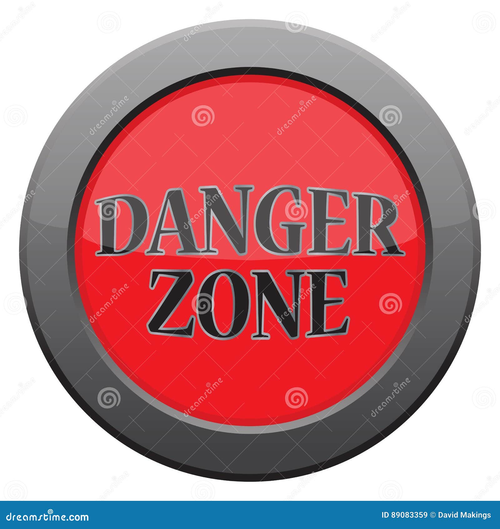 Danger Zone Icon stock illustration. Illustration of zone 89083359