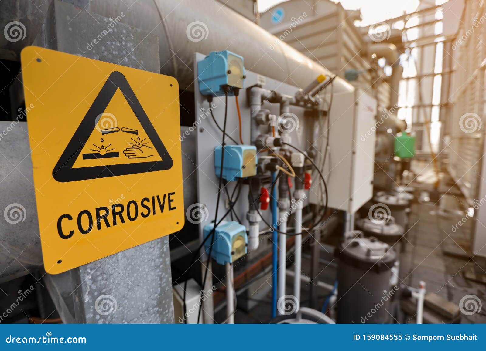 dangerous corrosive warning signs and 
