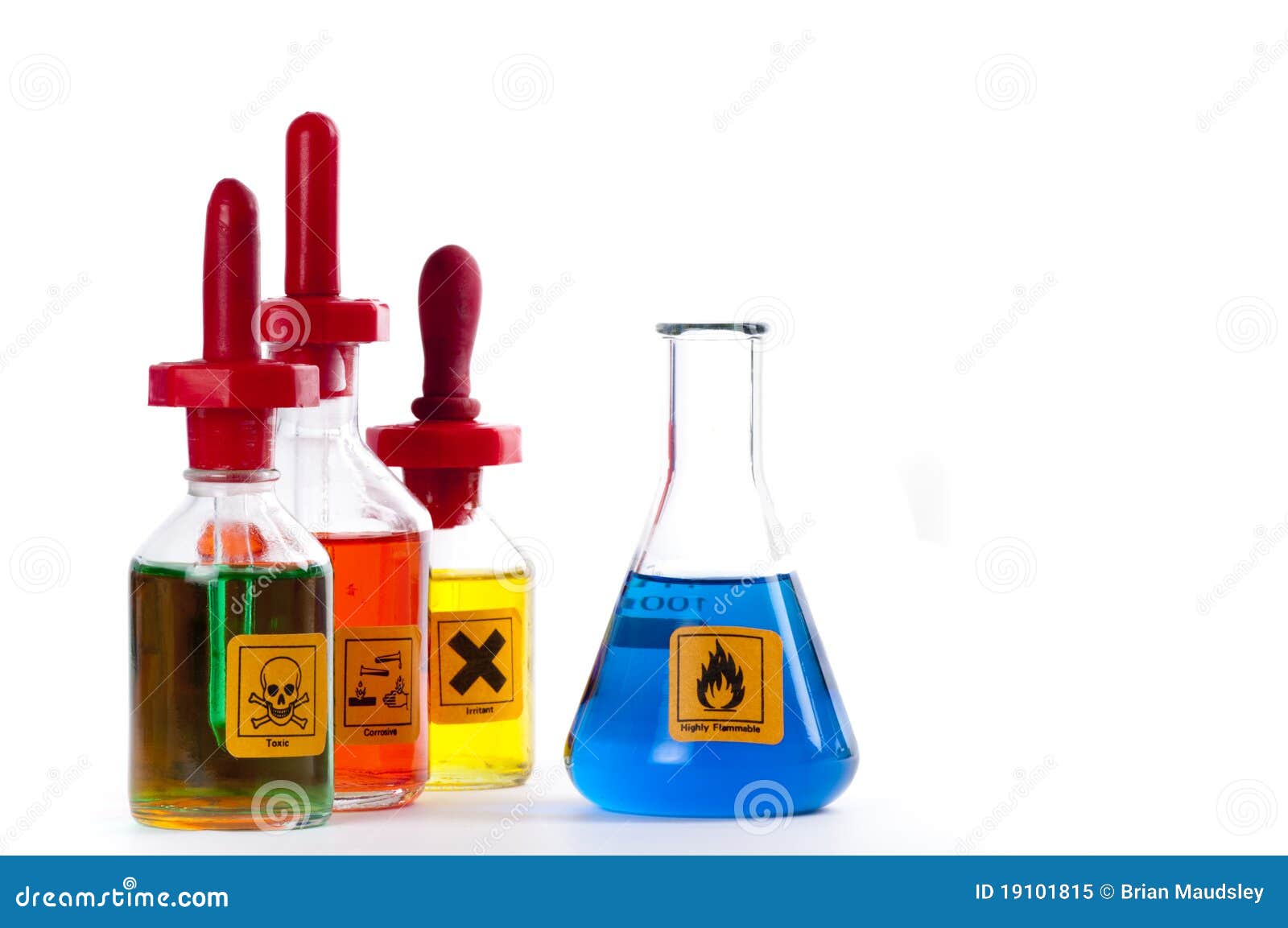 Dangerous chemicals in the lab