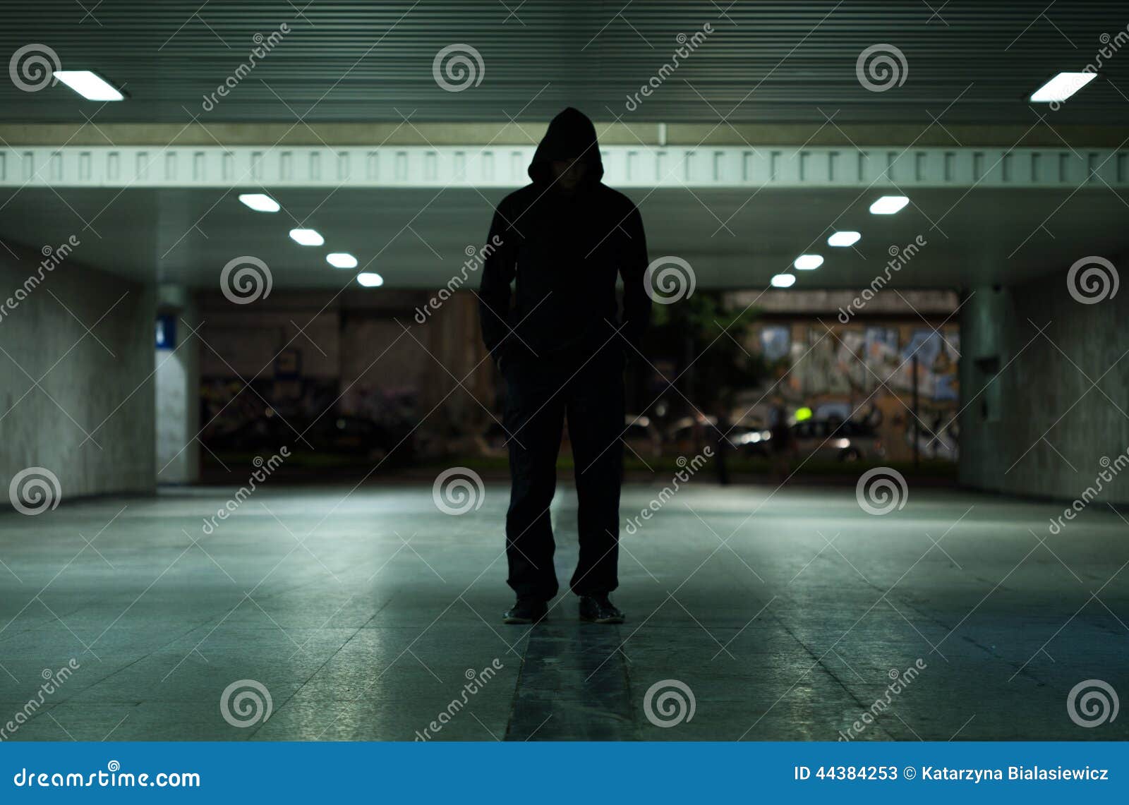 Dangerous Man Walking at Night Stock Image Image of robber, male 44384253