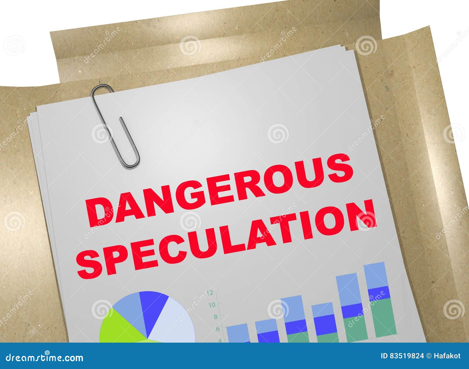 Dangerous Speculation Business Concept Stock Illustration