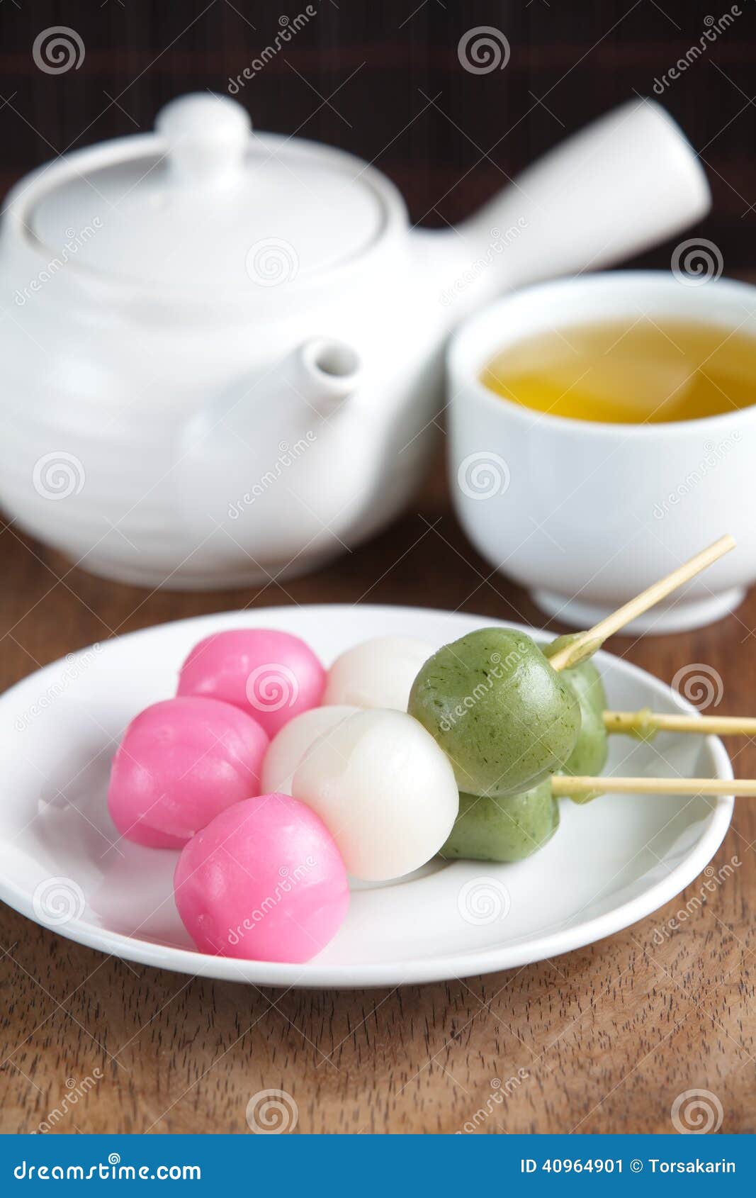Dango Japanese Dumpling and Sweet Stock Image Image of confection