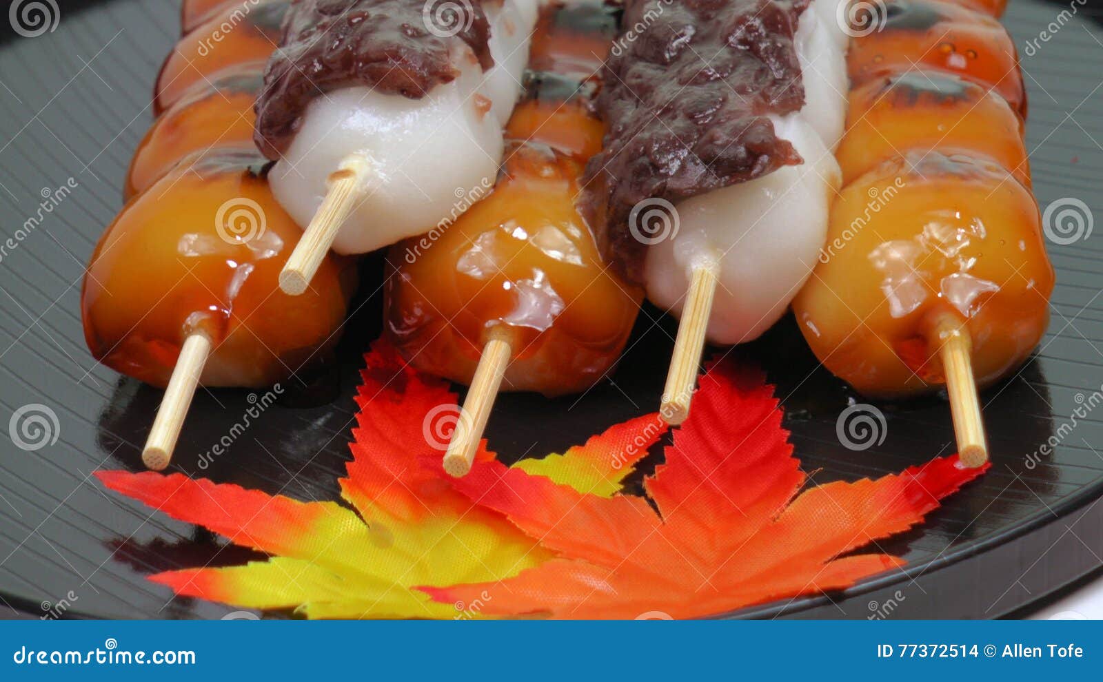 Dango, Japanese Sweet Skewered Dumplings Stock Photo Image of glaze